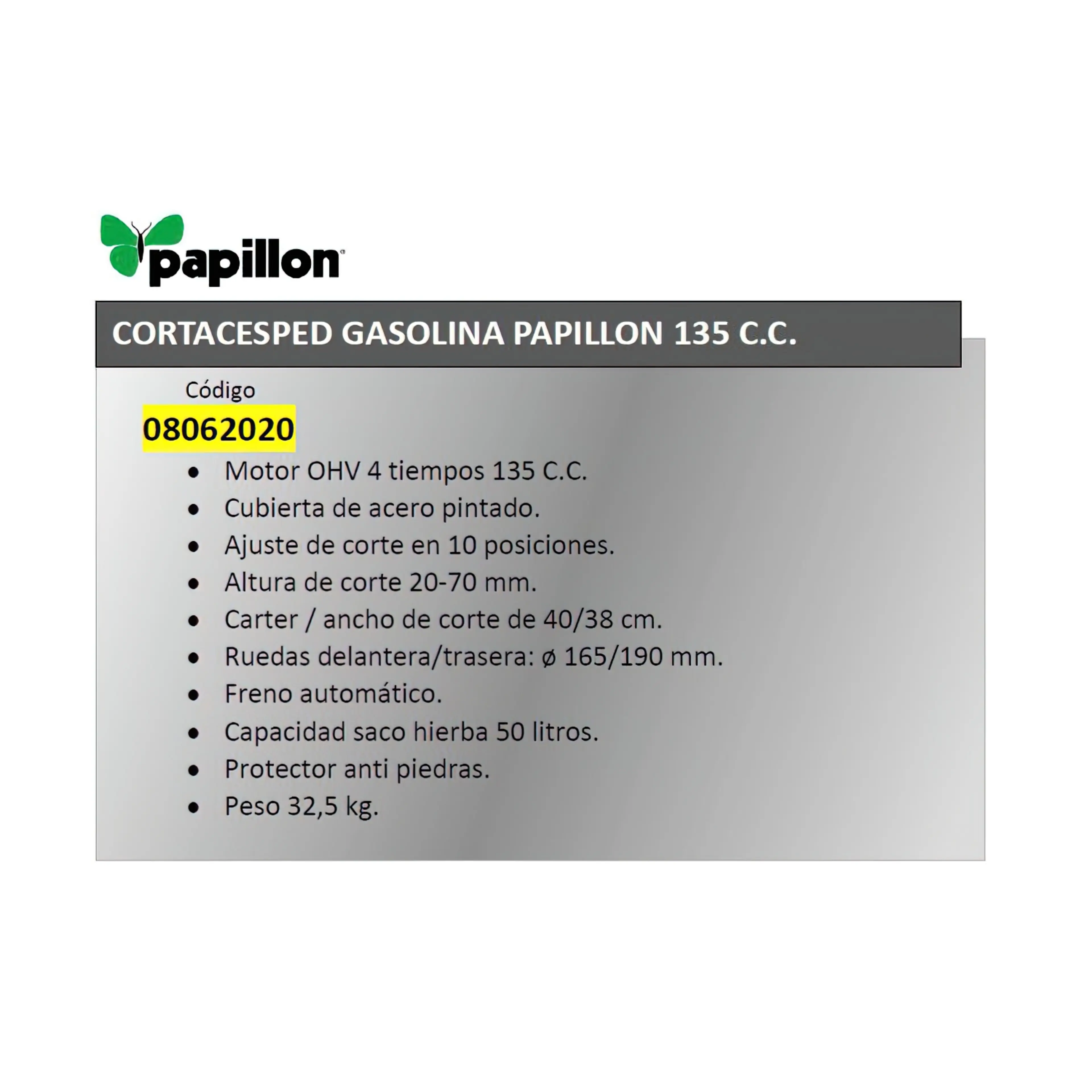 CORTACESPED GASOLINA PAPILLON 135 C