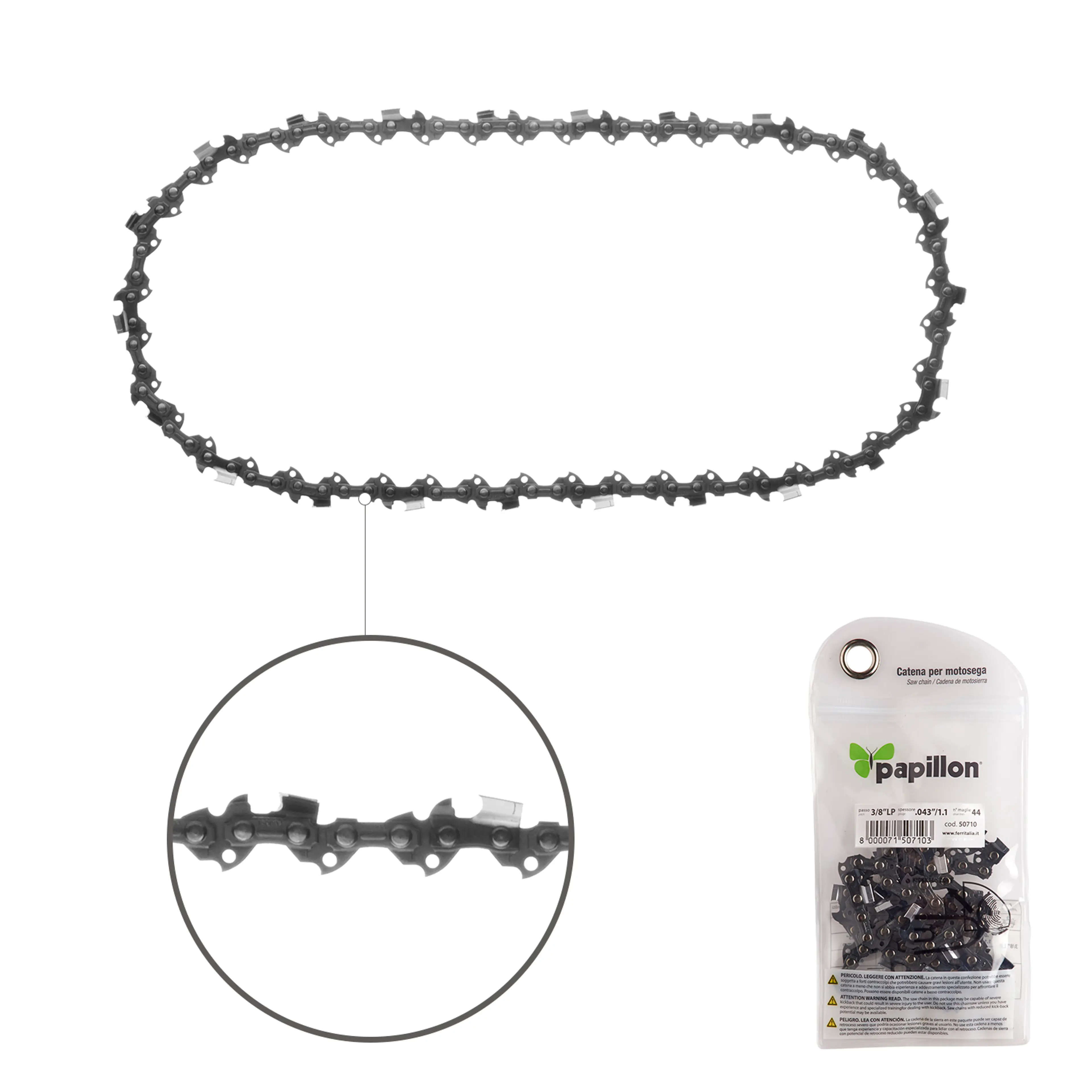 CADENA MOTOSIERRA 3/8" / 0.043" 1,1