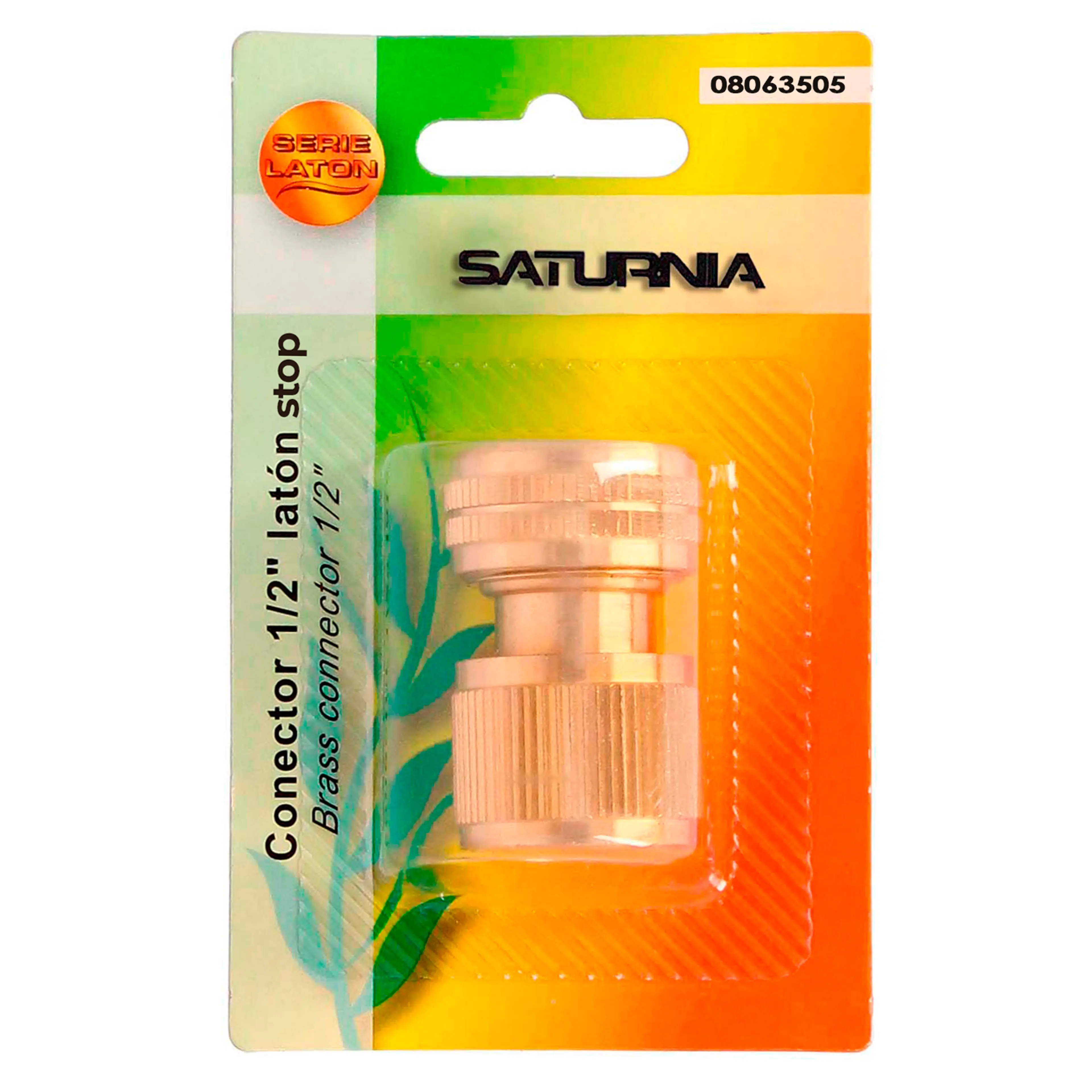CONECTOR MANGUERA LATON 1/2" CON FU