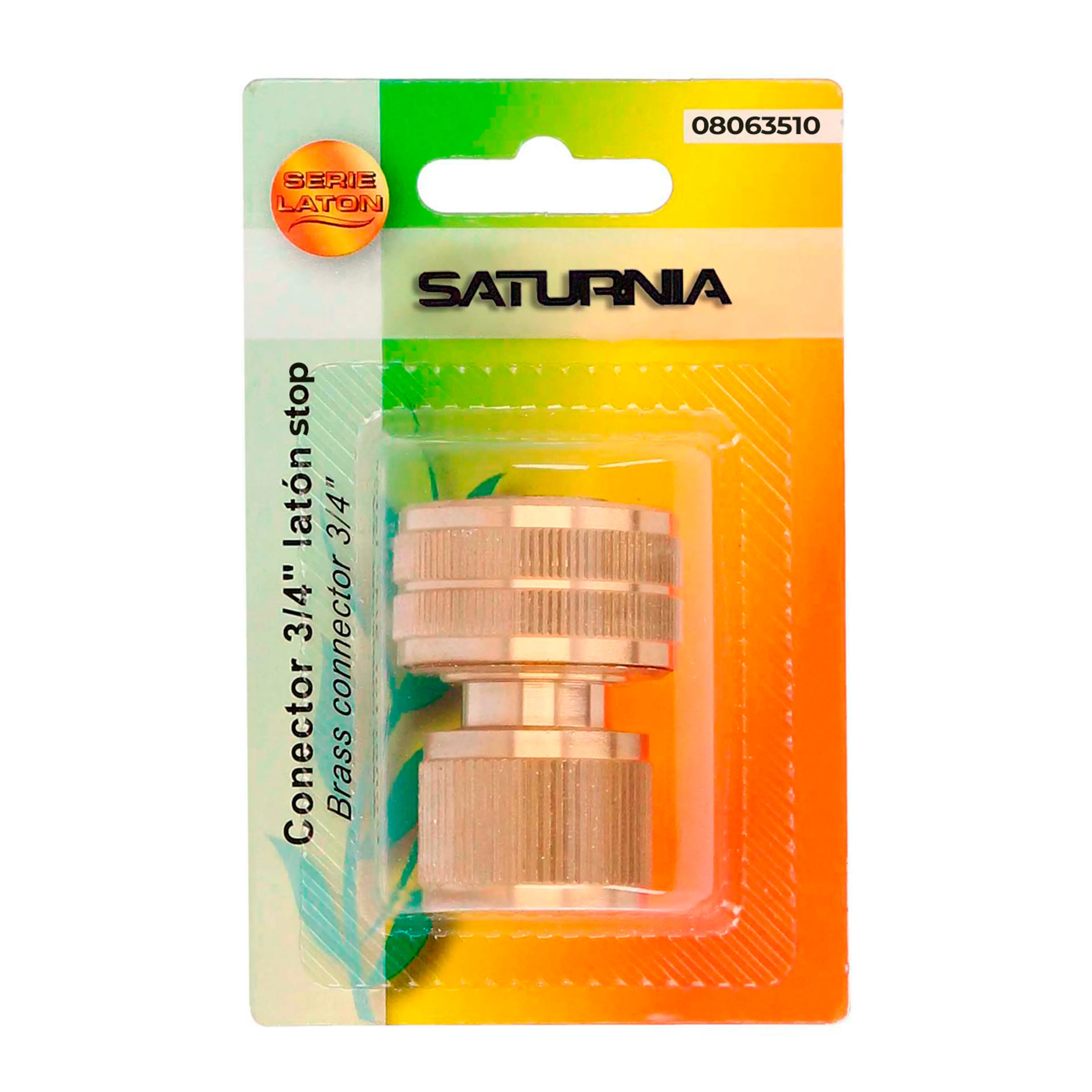 CONECTOR MANGUERA LATON 3/4" CON FU
