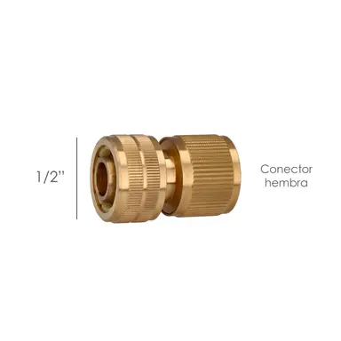 CONECTOR MANGUERA LATON 1/2"