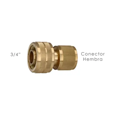 CONECTOR MANGUERA LATON 3/4.