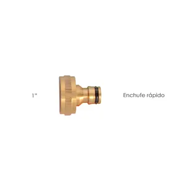 ADAPTADOR MANGUERA LATON 1" HEMBRA