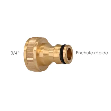 ADAPTADOR MANGUERA LATON  3/4 HEMBR