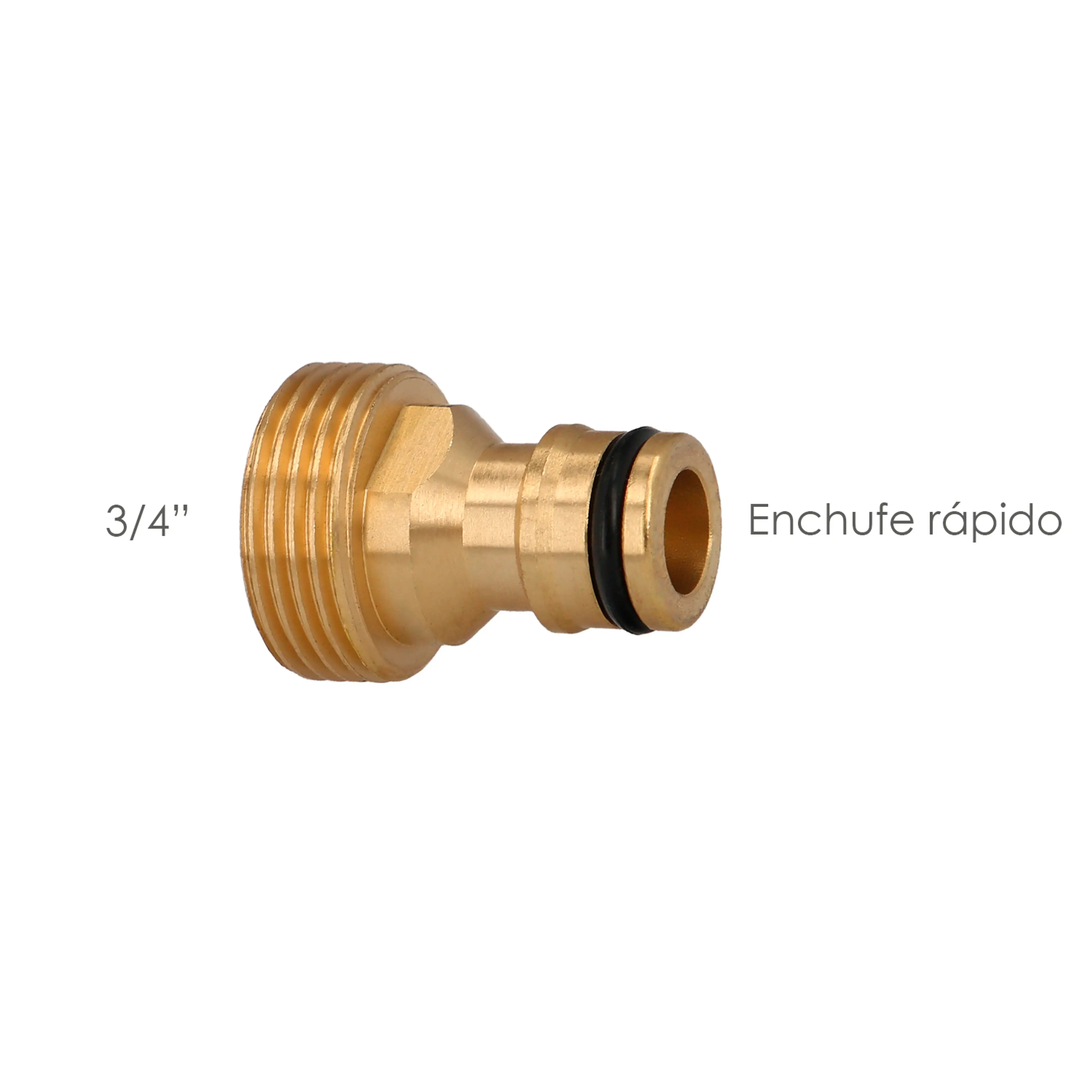 ADAPTADOR MANGUERA LATON  3/4" MACH