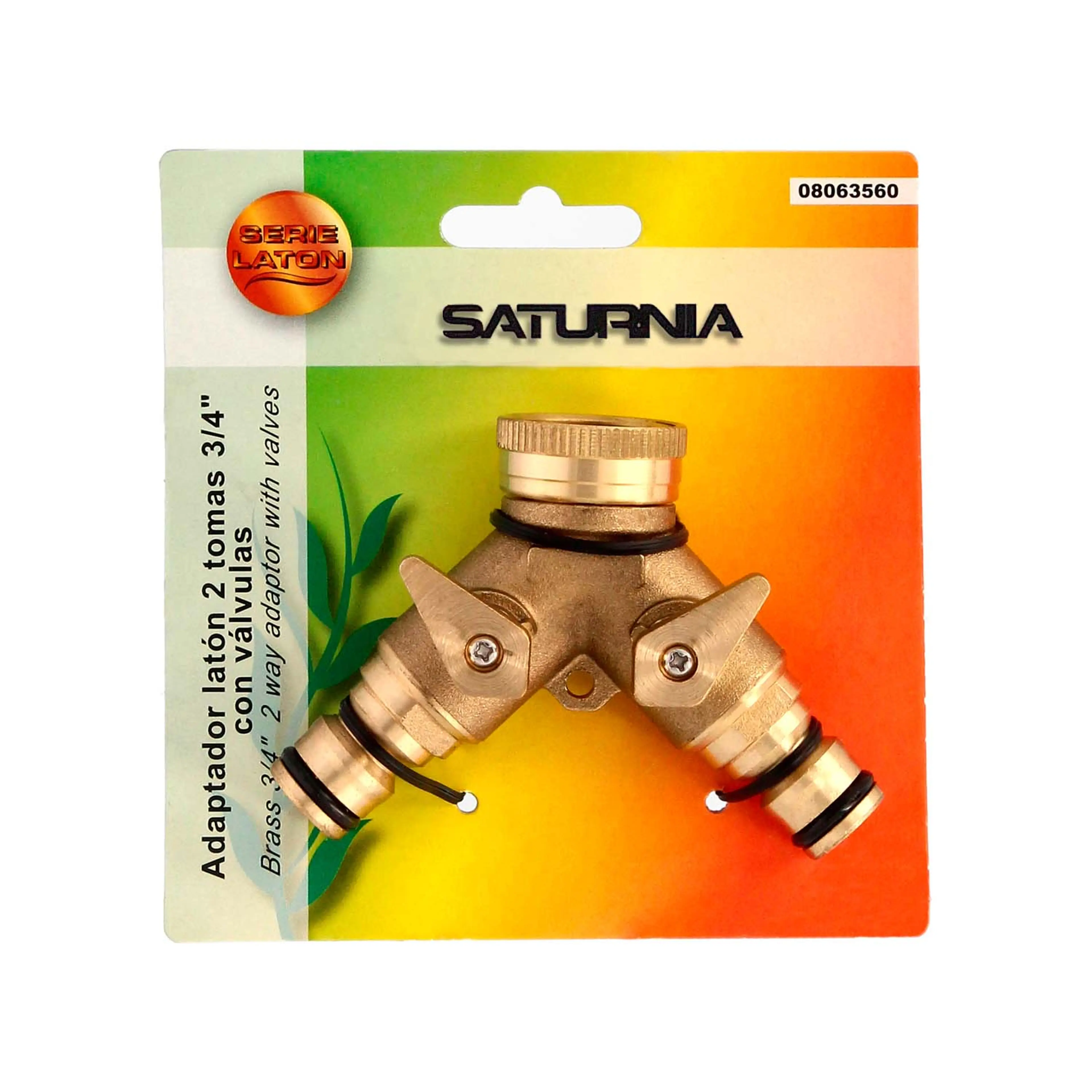 ADAPTADOR MANGUERA LATON 2 TOMAS PA