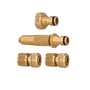 SET RIEGO LATON 1/2" CON 4 PIEZAS. 