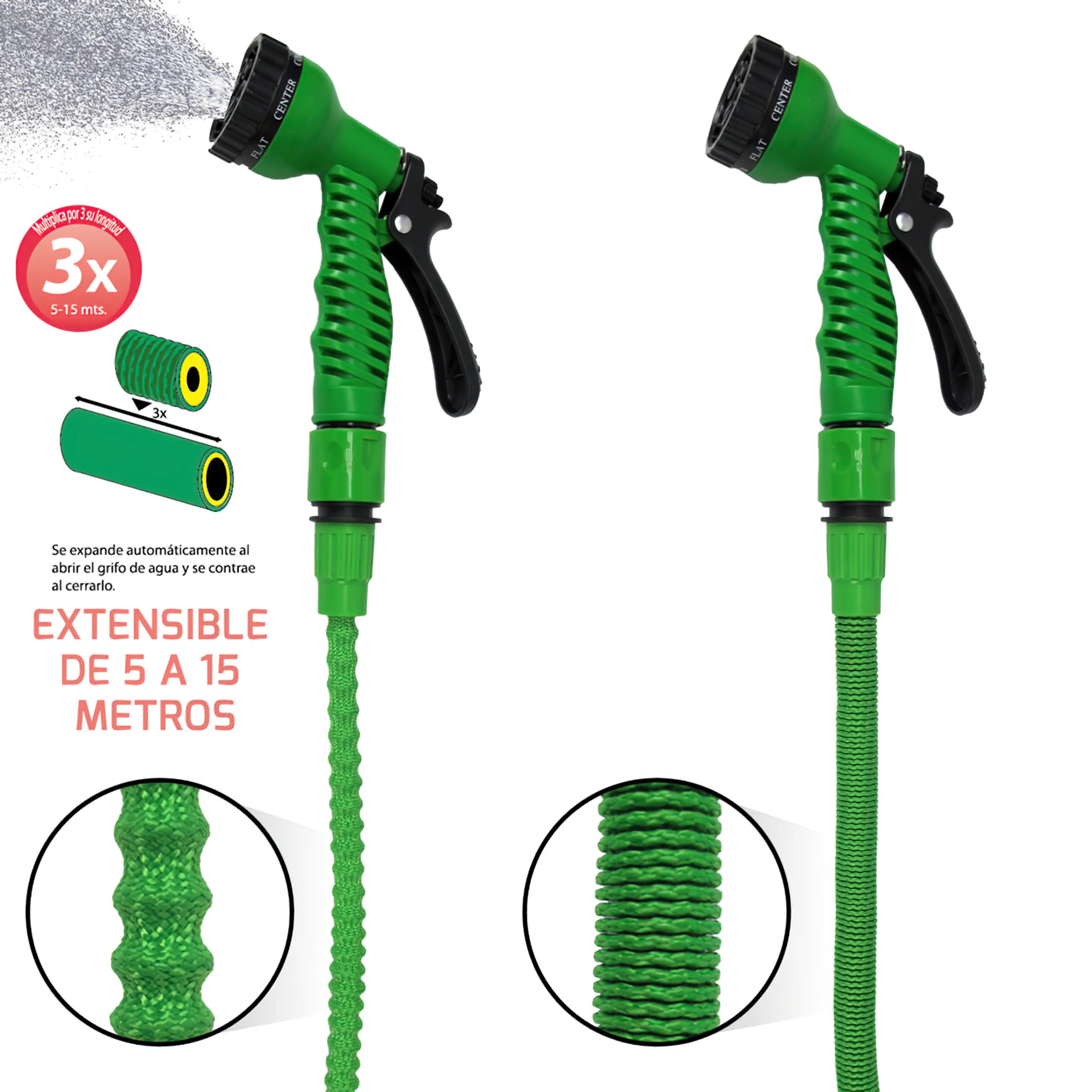 MANGUERA EXTENSIBLE RIEGO COMPACTO 
