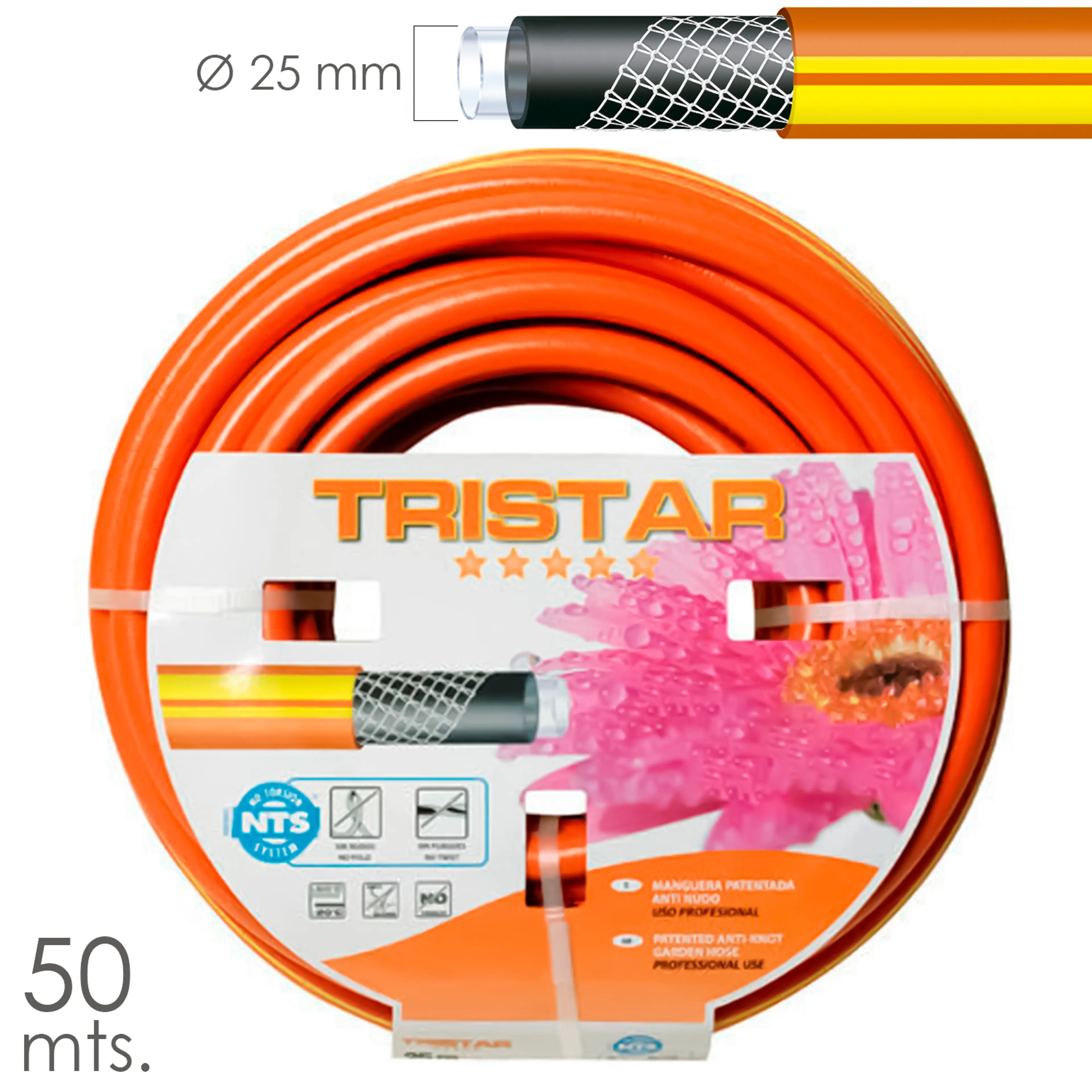MANGUERA TRICOTADO NO TORSION 25 MM