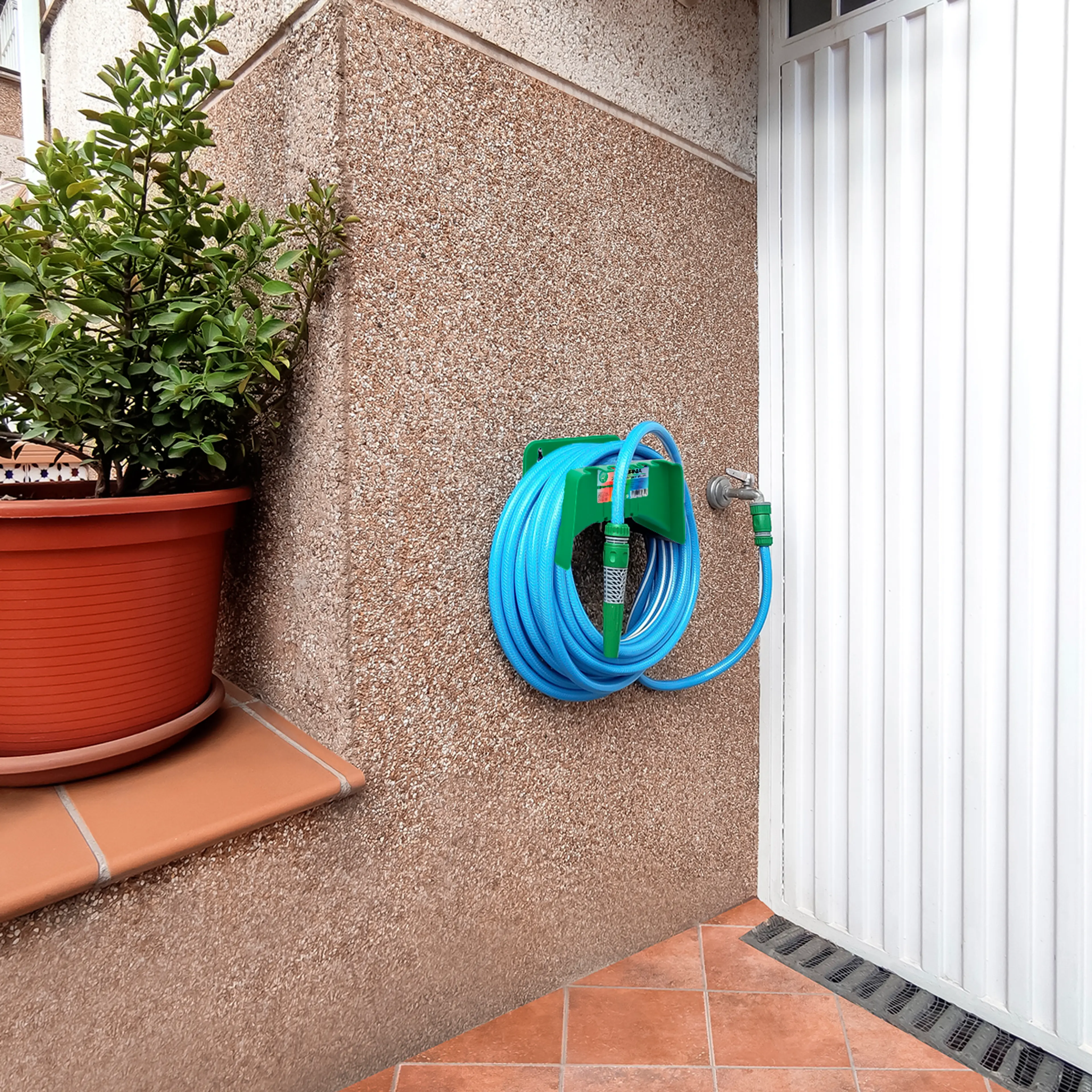 MANGUERA TRICOTADA NO TORSION BLUE 