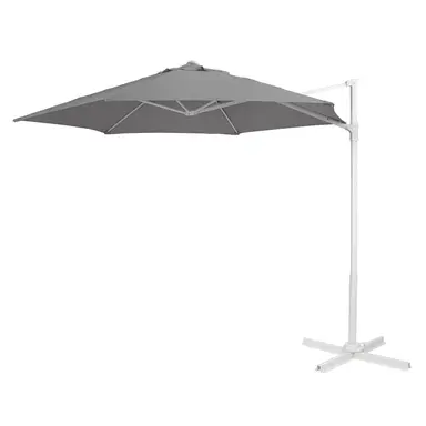 SOMBRILLA JARDIN  PIE LATERAL BLANC