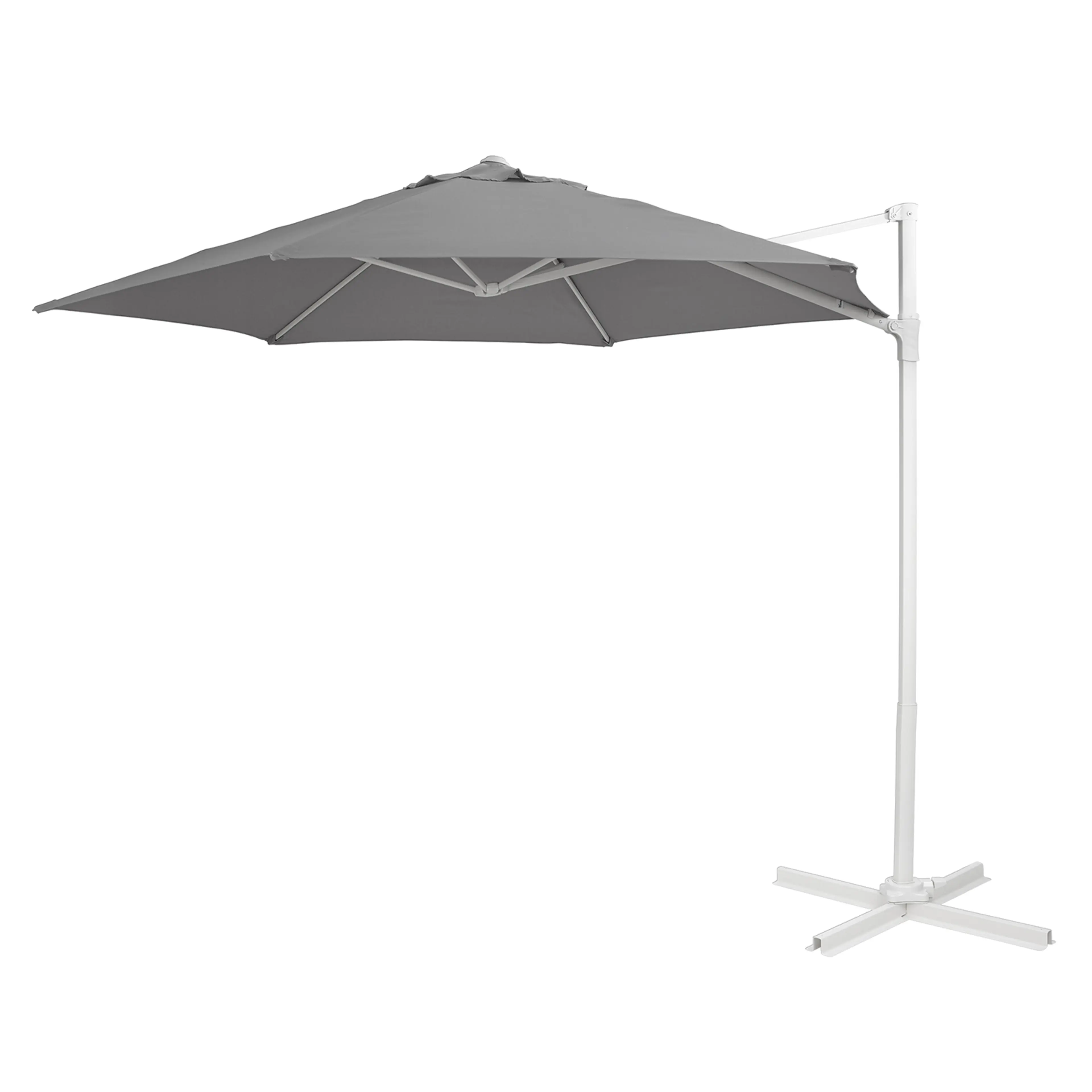 SOMBRILLA JARDIN  PIE LATERAL BLANC