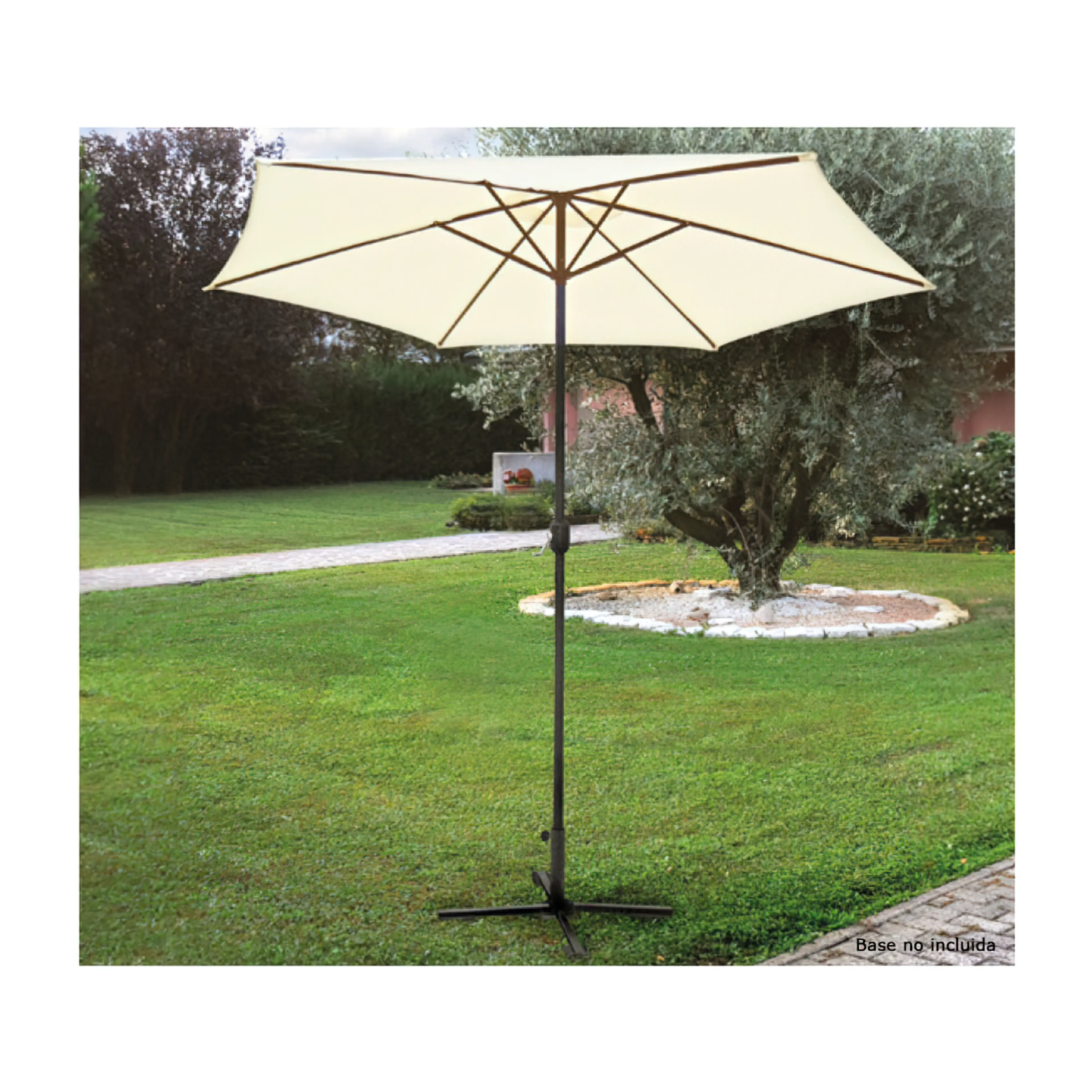 SOMBRILLA JARDIN PAPILLON HEXAGONAL