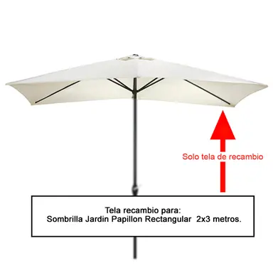 TELA RECAMBIO SOMBRILLA RECTANGULAR