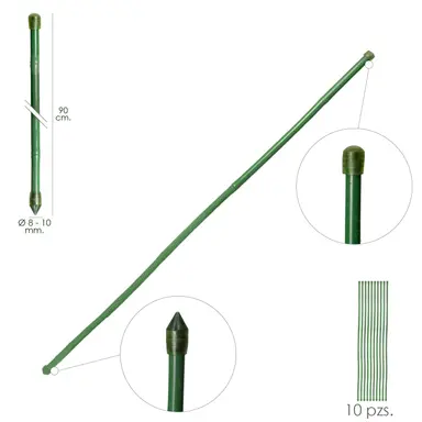 TUTOR VARILLA BAMBÚ PLASTIFICADO Ø 
