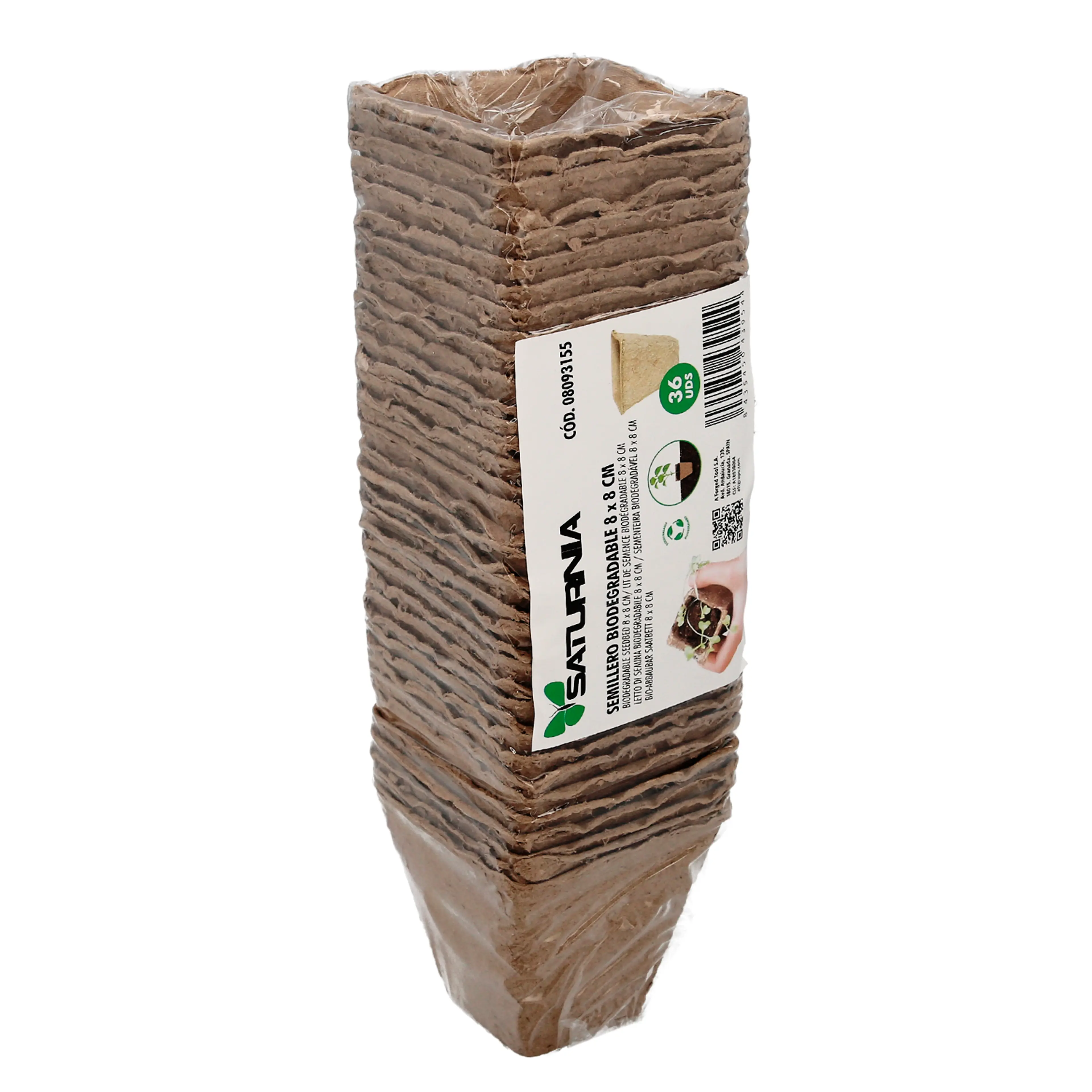 SEMILLEROS BIODEGRADABLES 8X8 CM. (