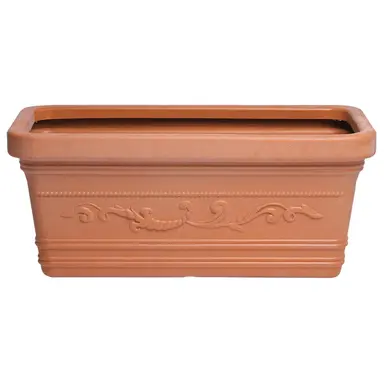 MACETERO TERRACOTA RESINA RECTANGUL