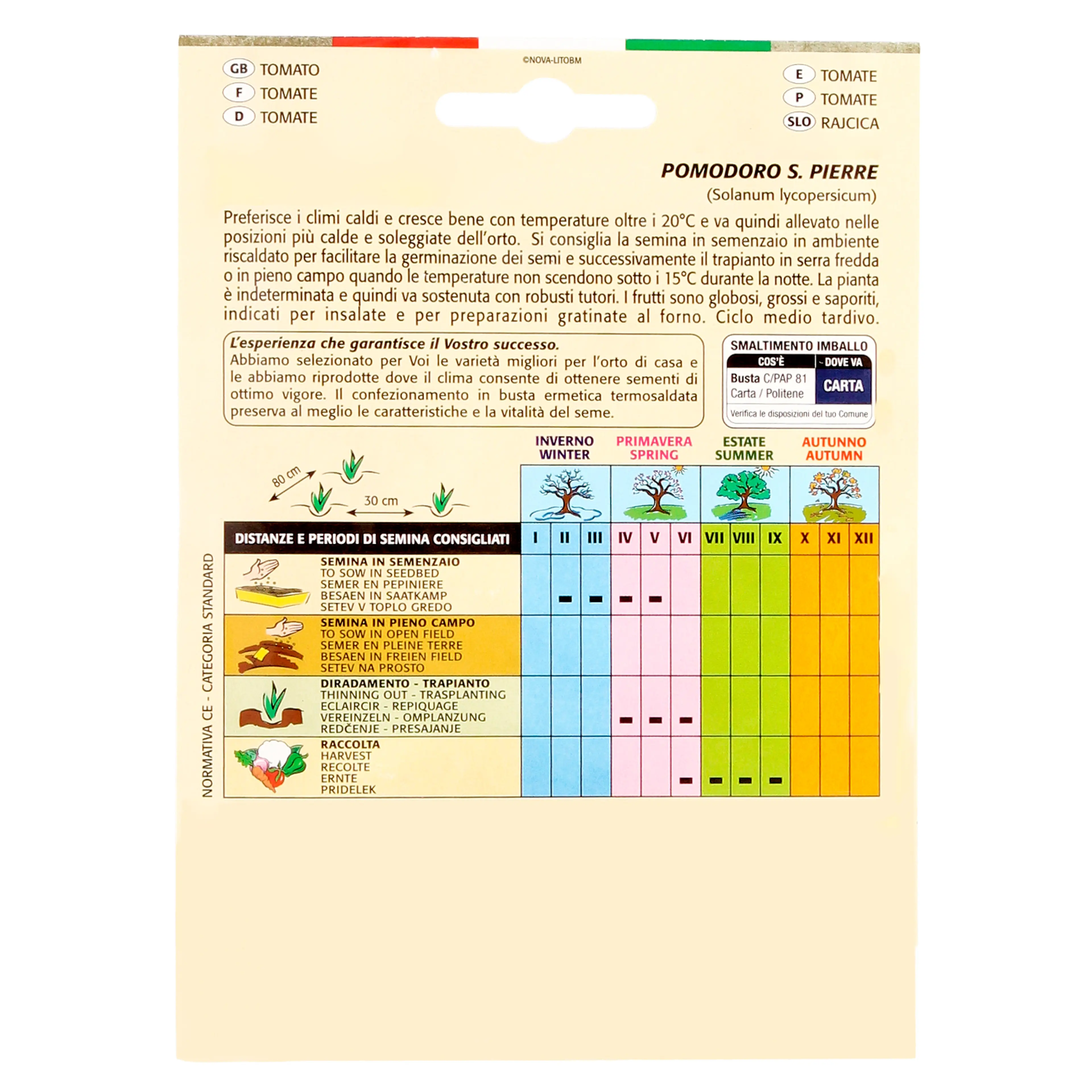 SEMILLAS TOMATE REDONDO LISO (1 GRA