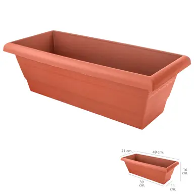 JARDINERA BALCON SATURNIA 49X21X16 