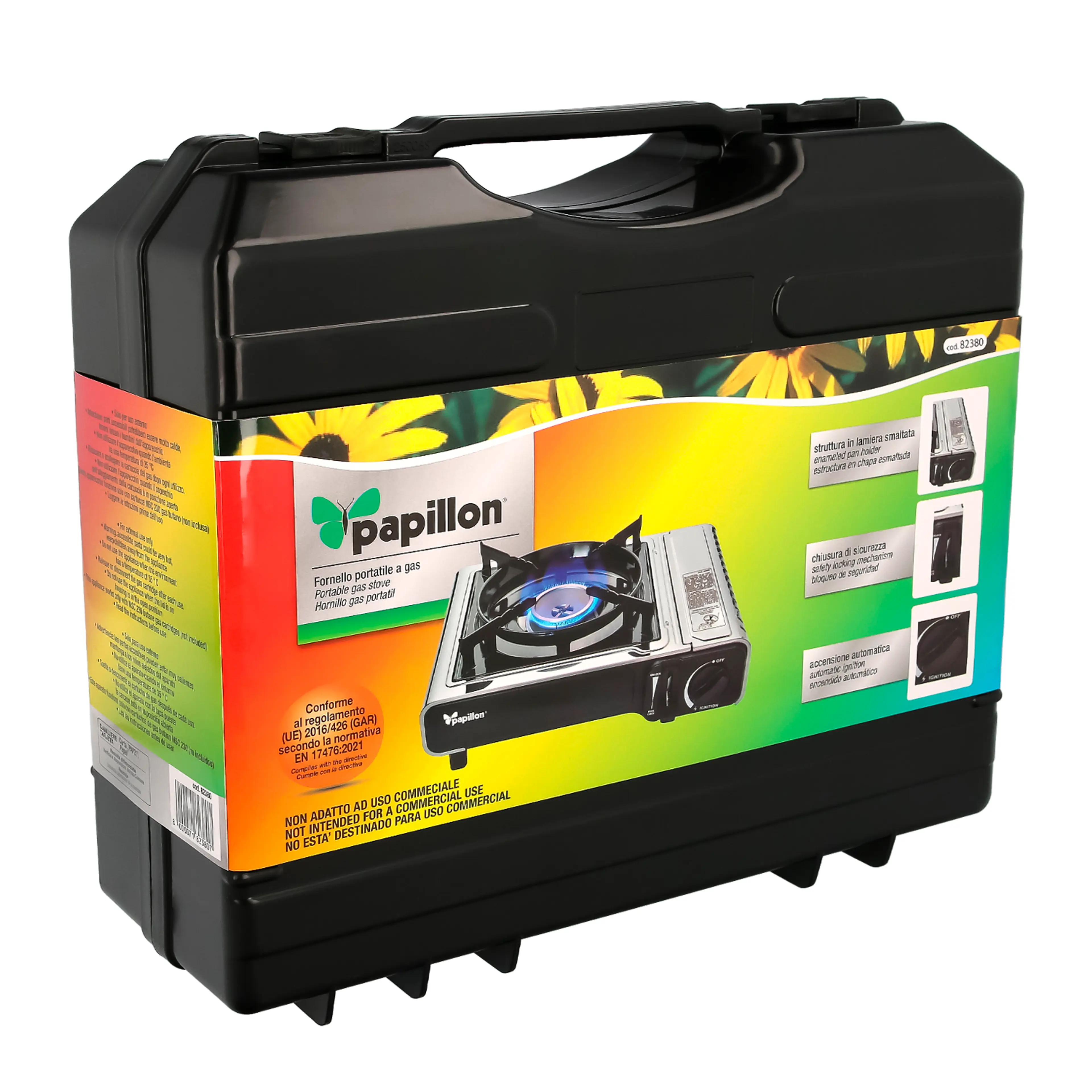 COCINA GAS A CARTUCHO CON MALETIN. 