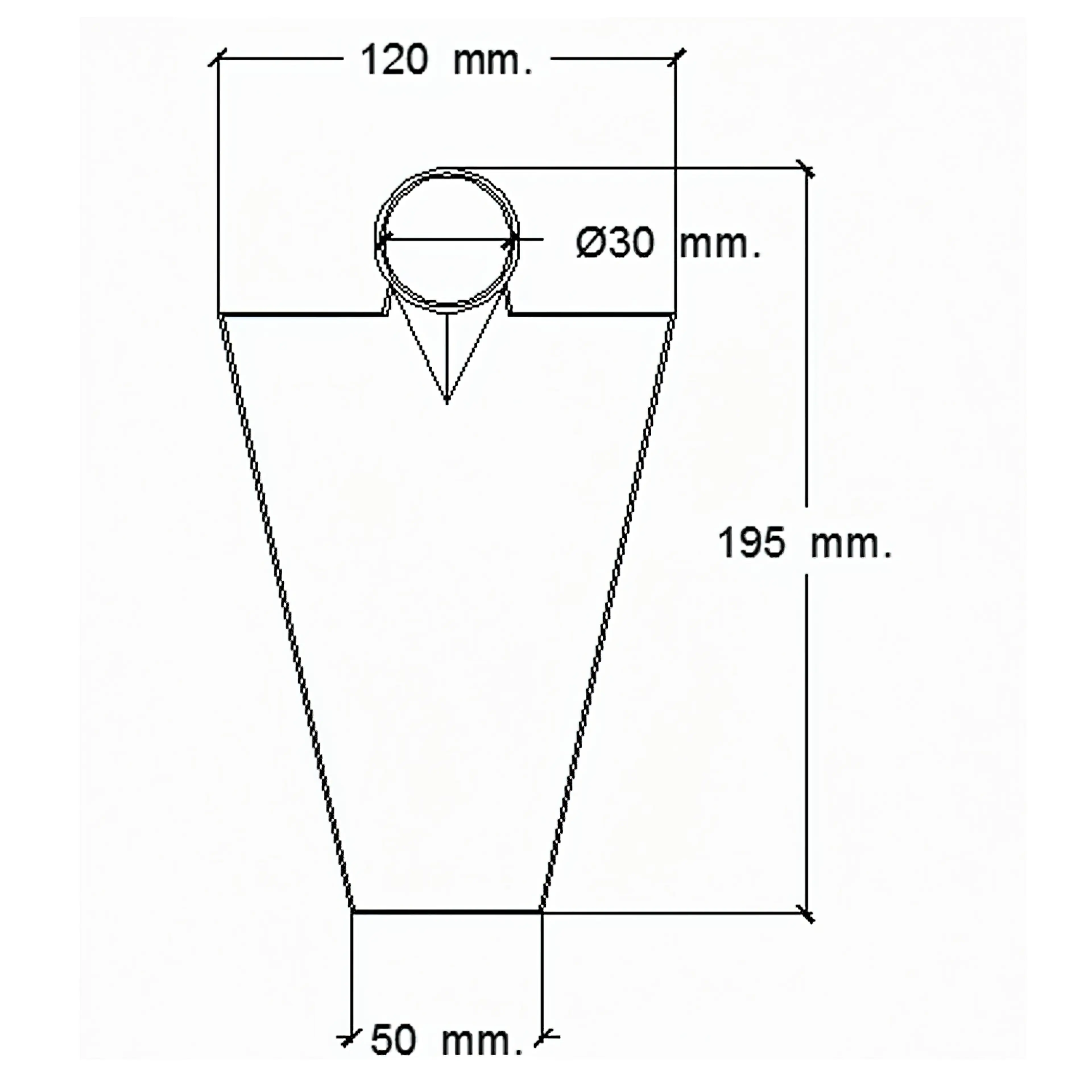 AZADA FORJADA SIN MANGO 293/  450 G