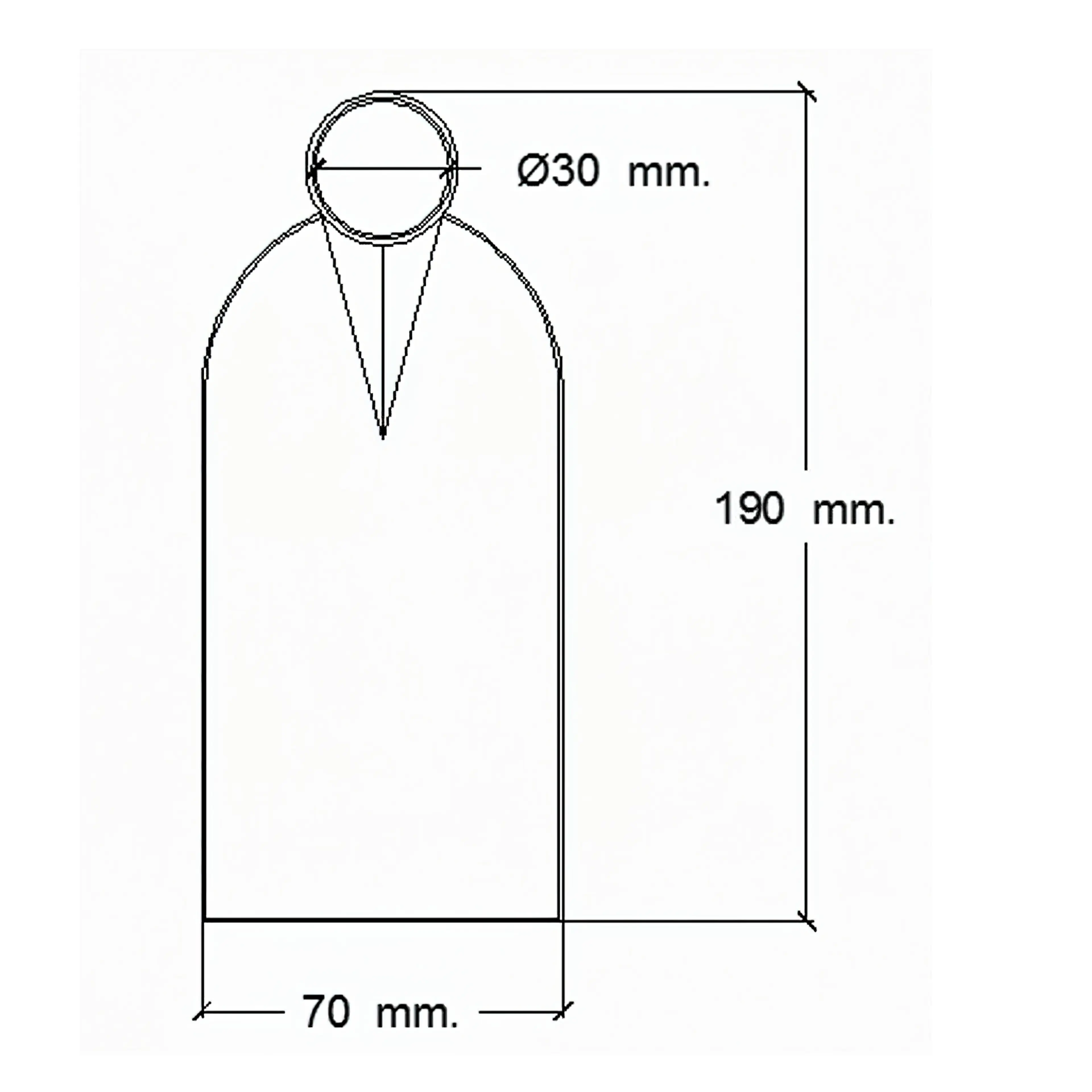 AZADA FORJADA SIN MANGO 210/  350 G
