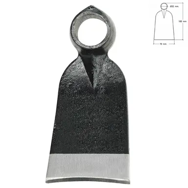 AZADA FORJADA SIN MANGO 343/  310 G