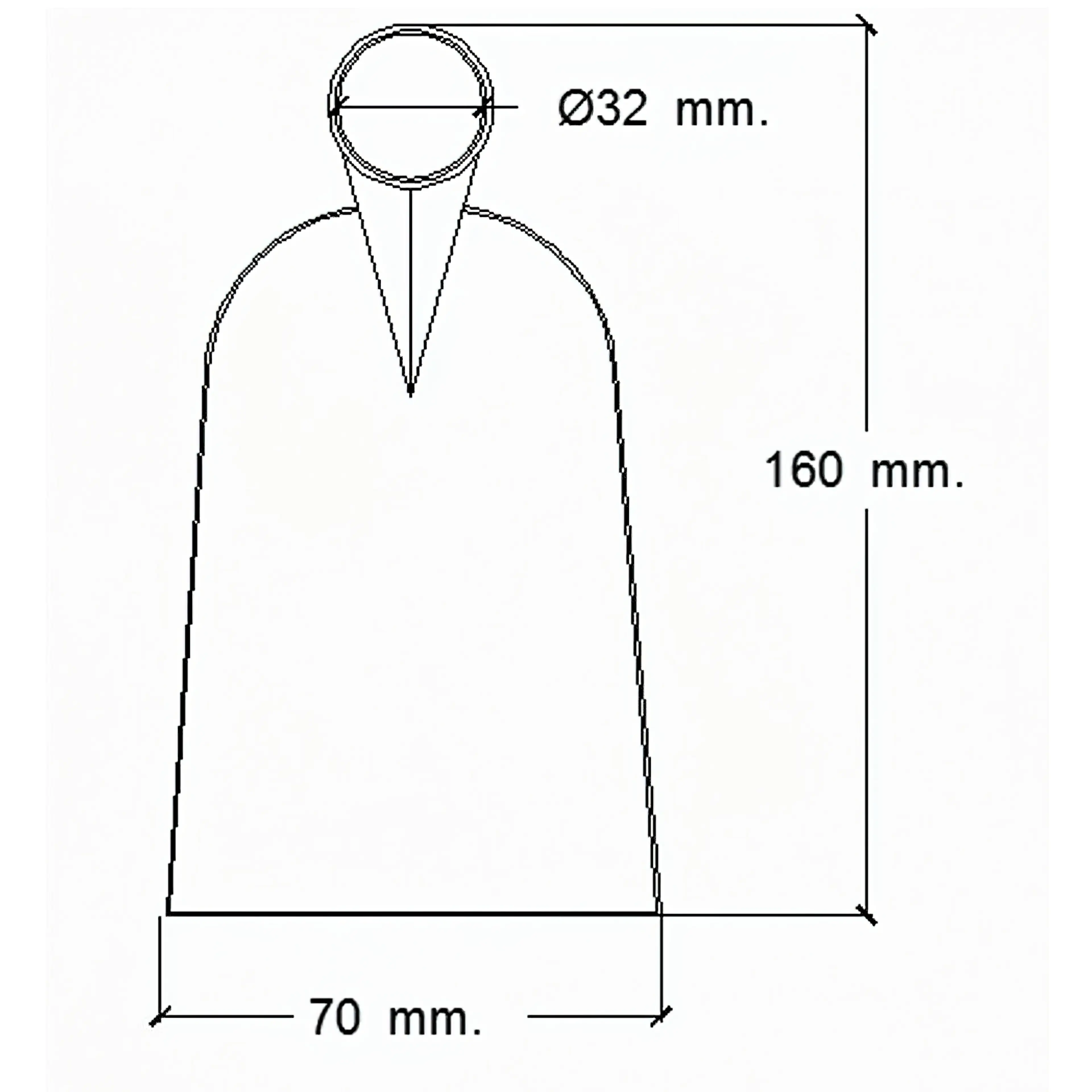 AZADA FORJADA SIN MANGO 343/  310 G