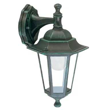 FAROL JARDÍN HEXAGONAL VERDE SOPORT