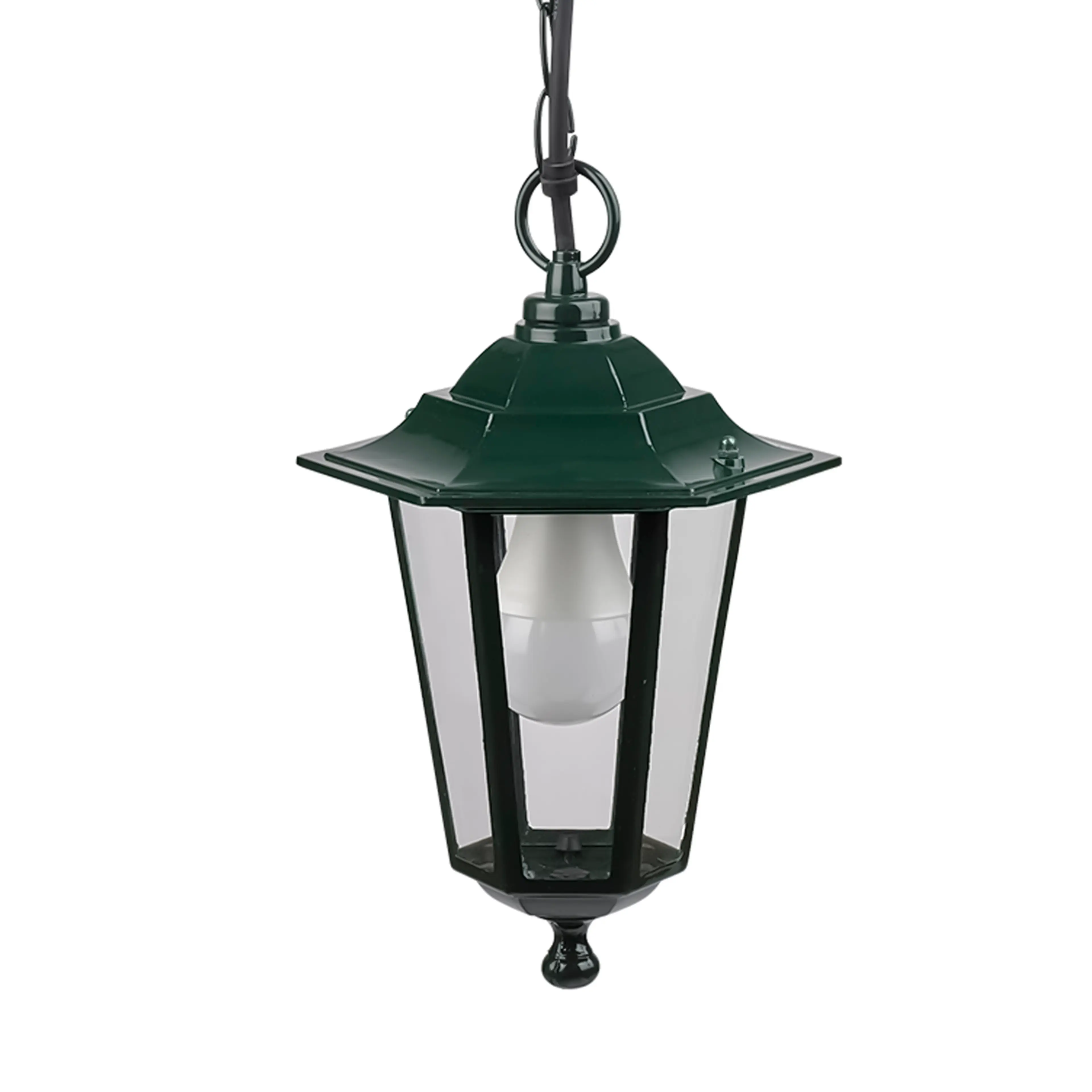 FAROL JARDÍN HEXAGONAL VERDE SUSPEN