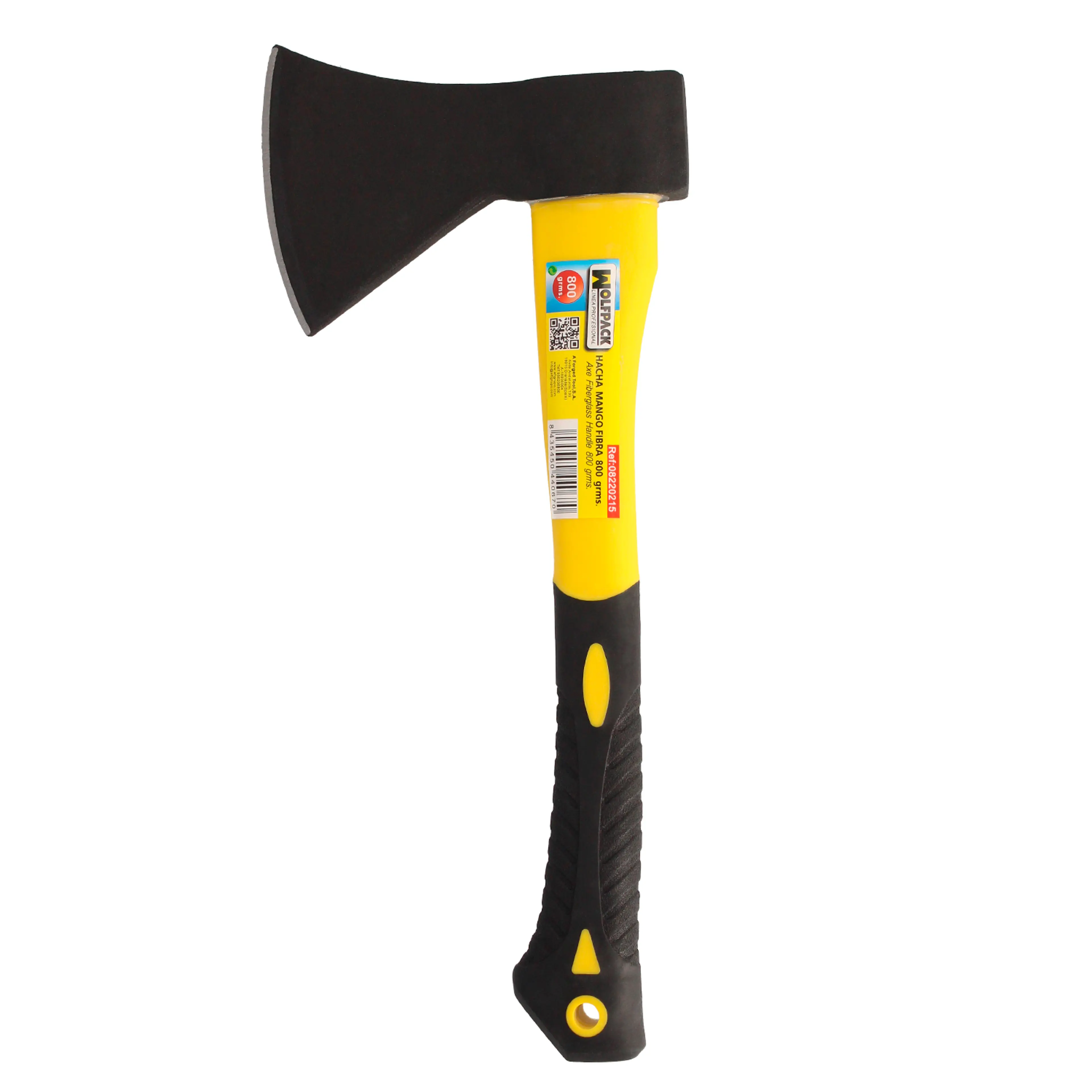 HACHA CON MANGO FIBRA VIDRIO 800 GR