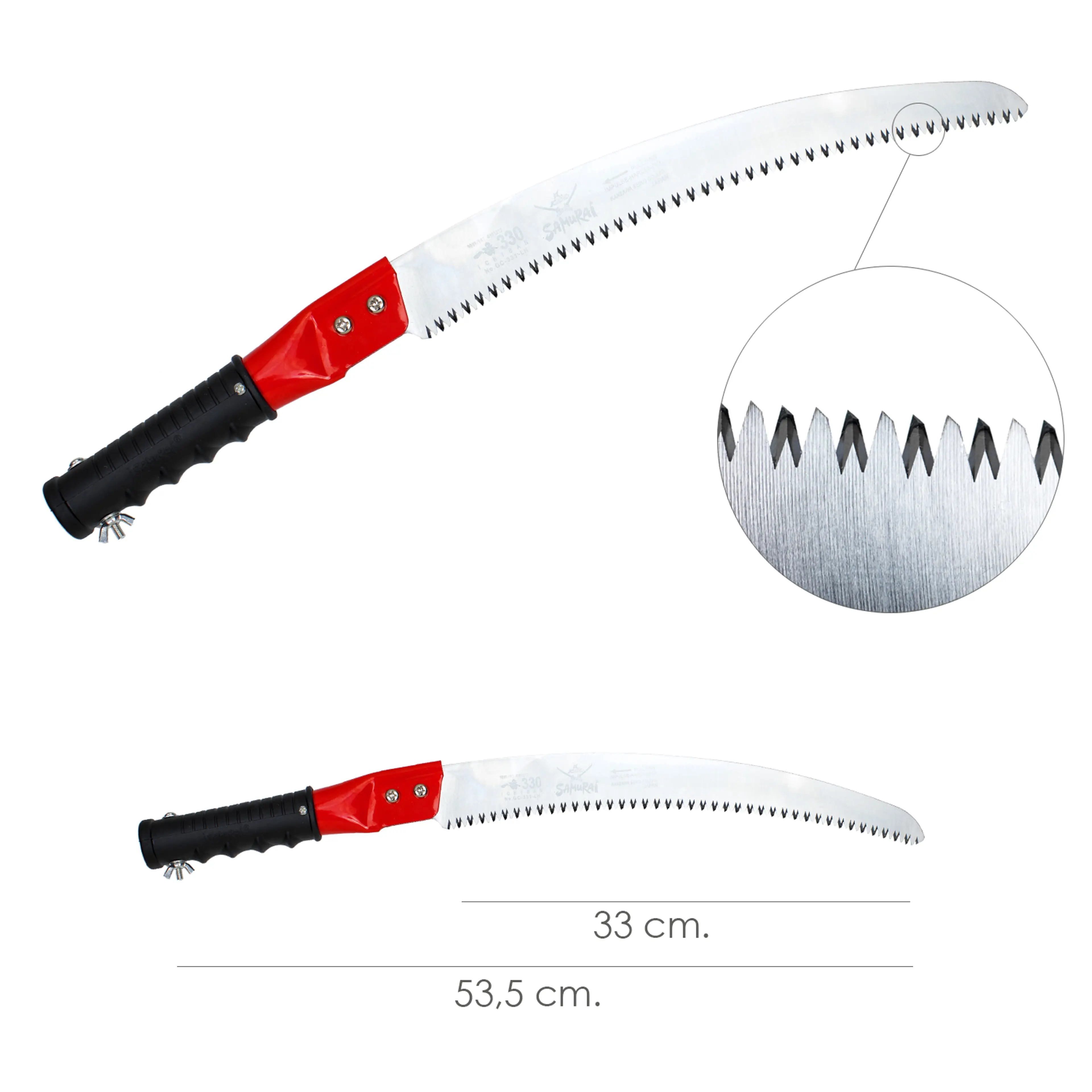 SERRUCHO SAMURAI GC CURVO PARA PERT