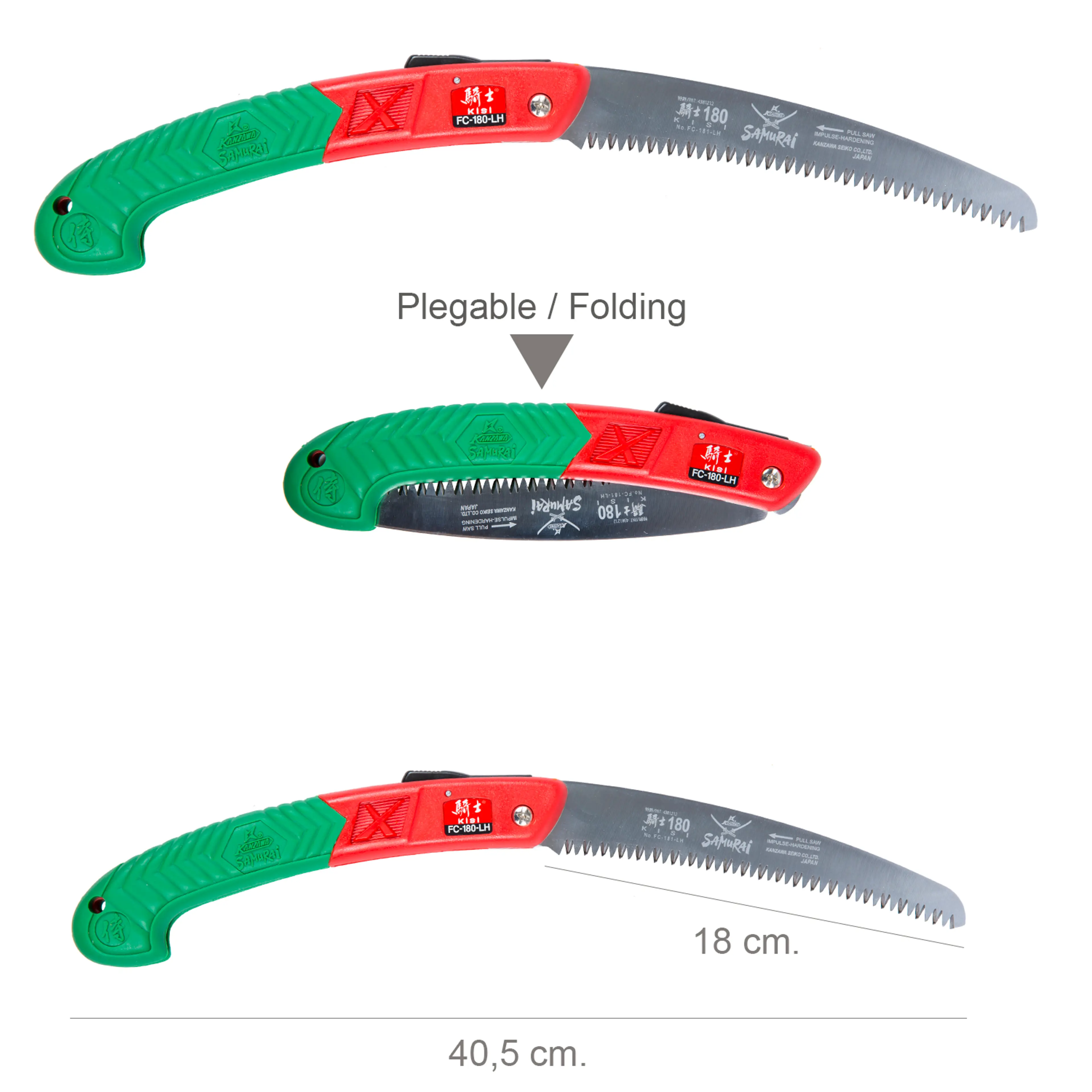 SERRUCHO SAMURAI GC PLEGABLE 180 MM