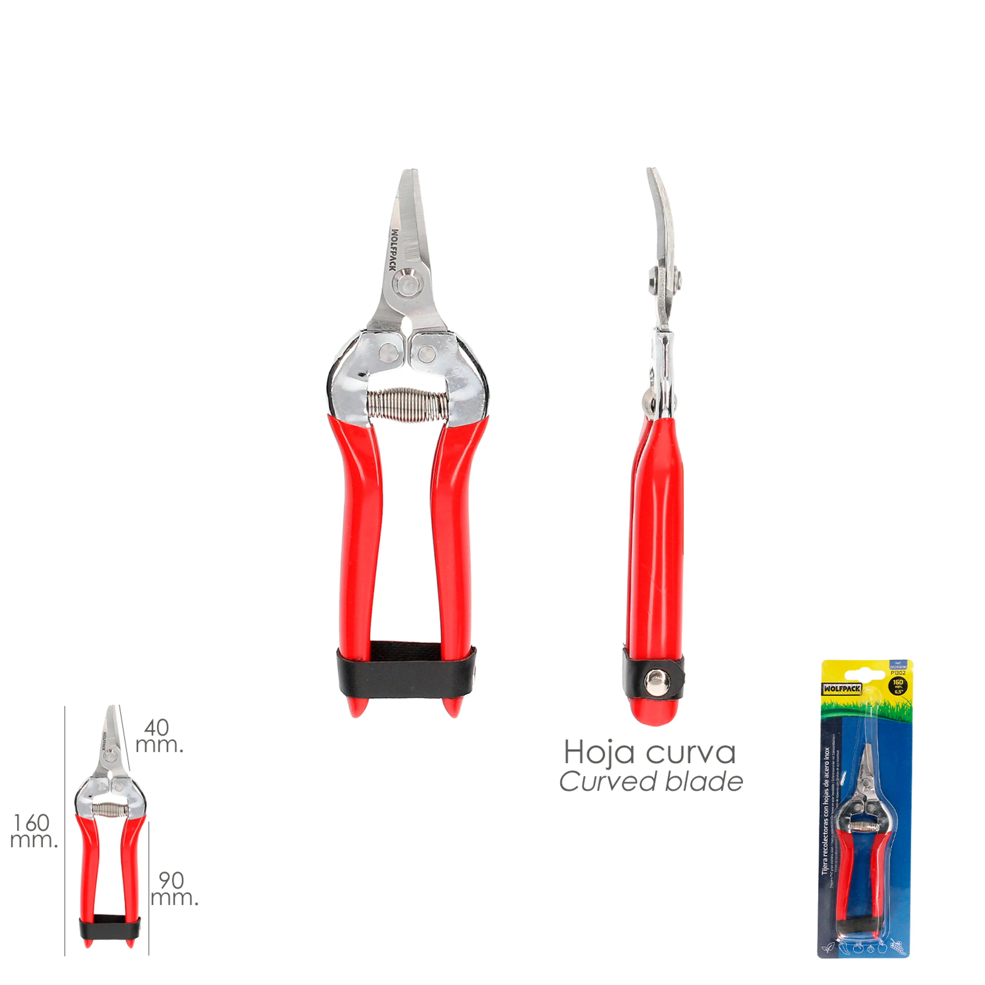 TIJERAS RECOLECTORAS 1 MANO P-1302,