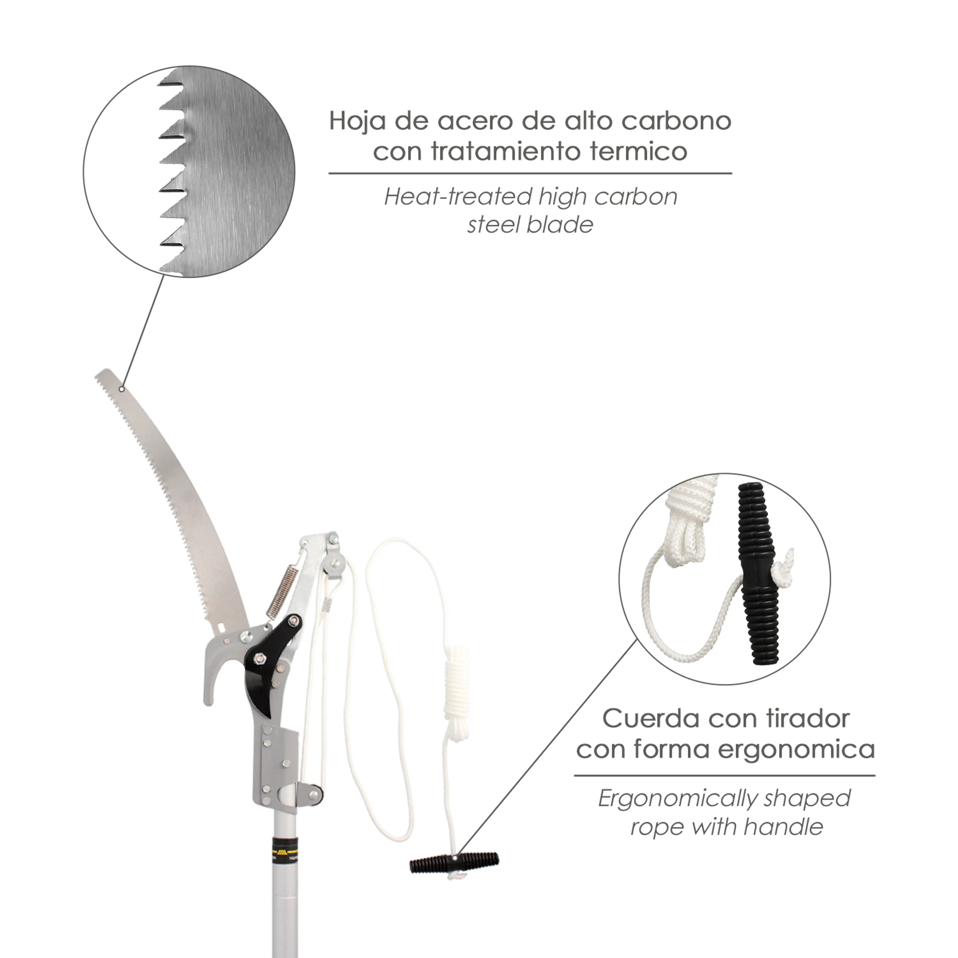 CORTARRAMAS CON SERRUCHO MANGO ALUM