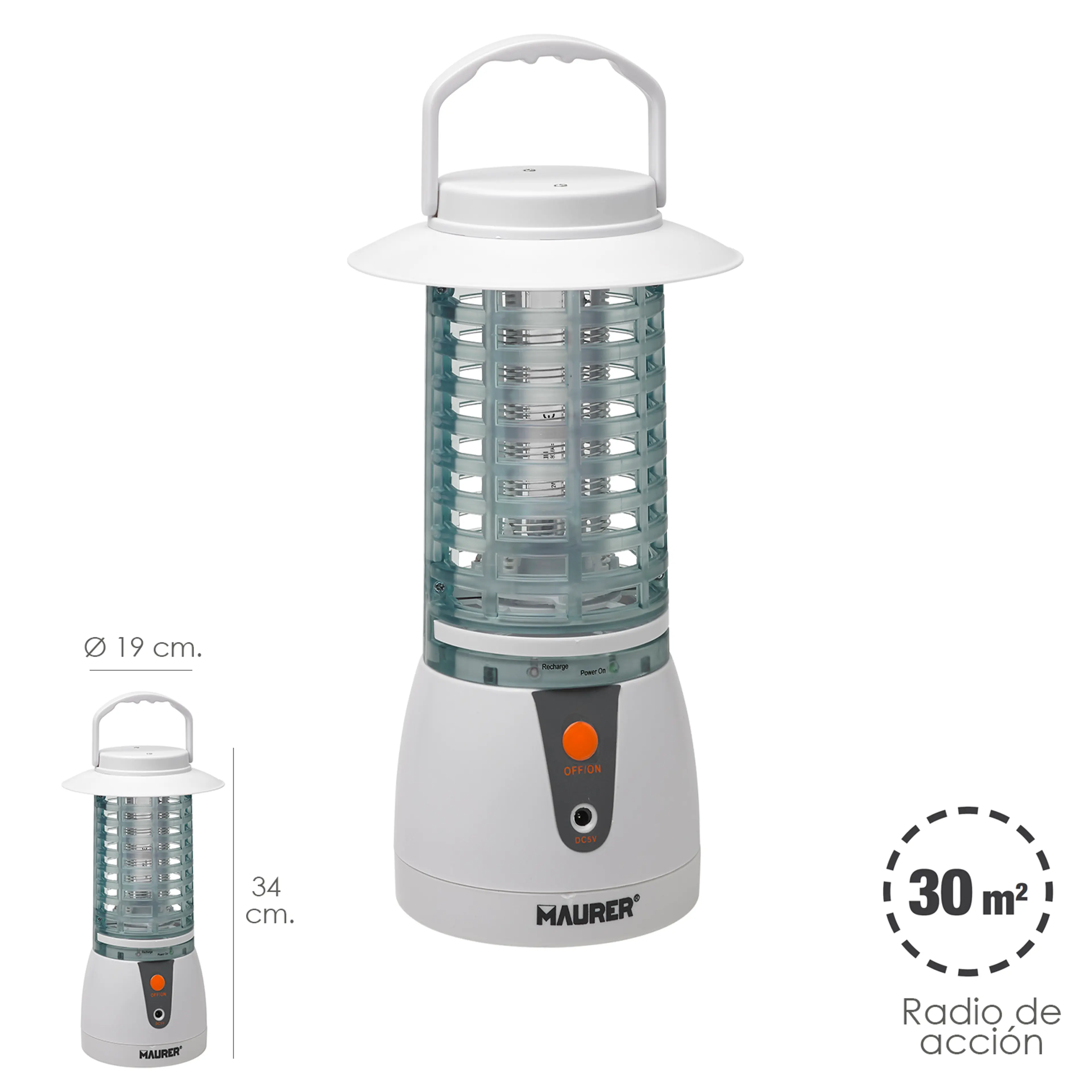 EXTERMINADOR DE INSECTOS CON BATERI