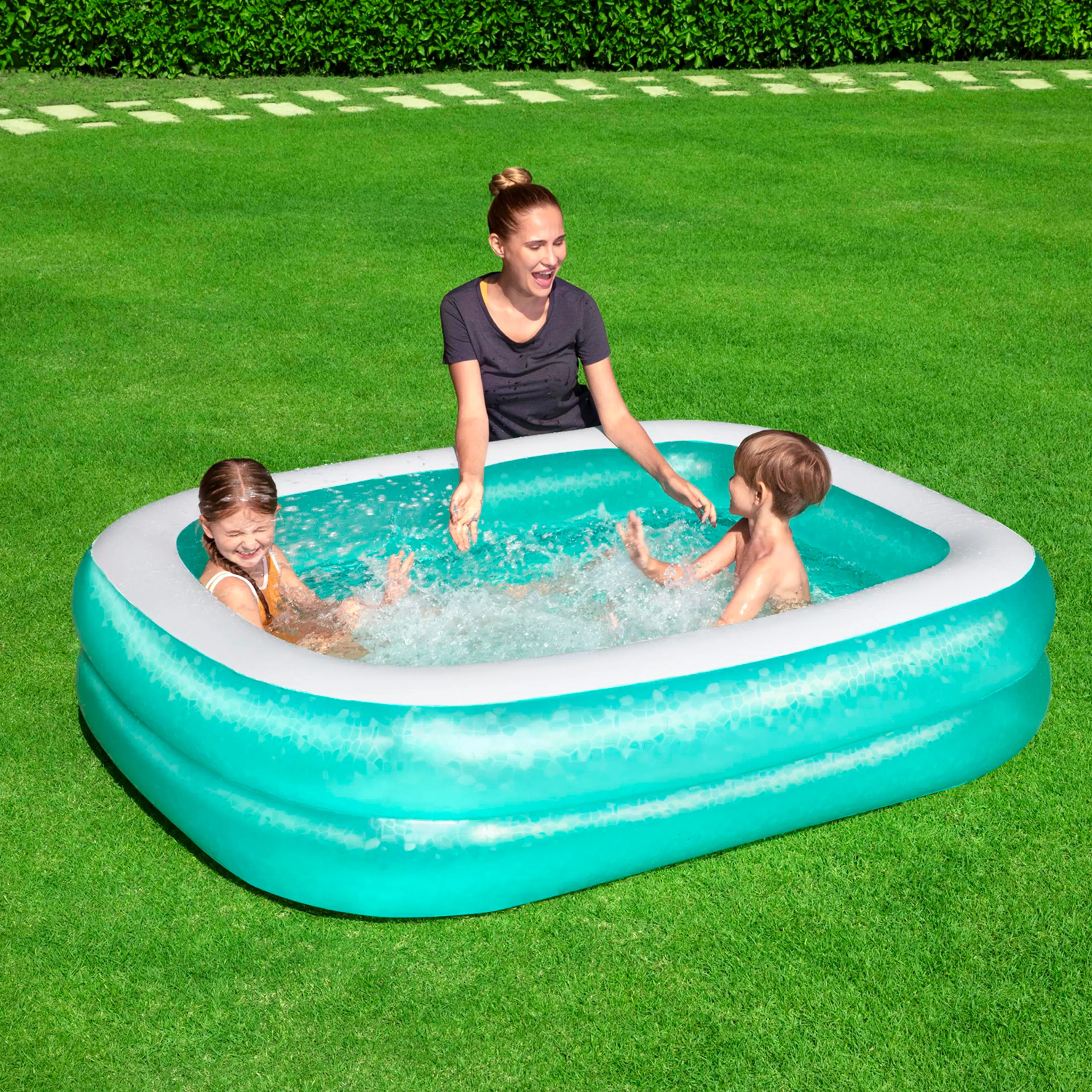 PISCINA INFLABLE RECTANGULAR 201X15