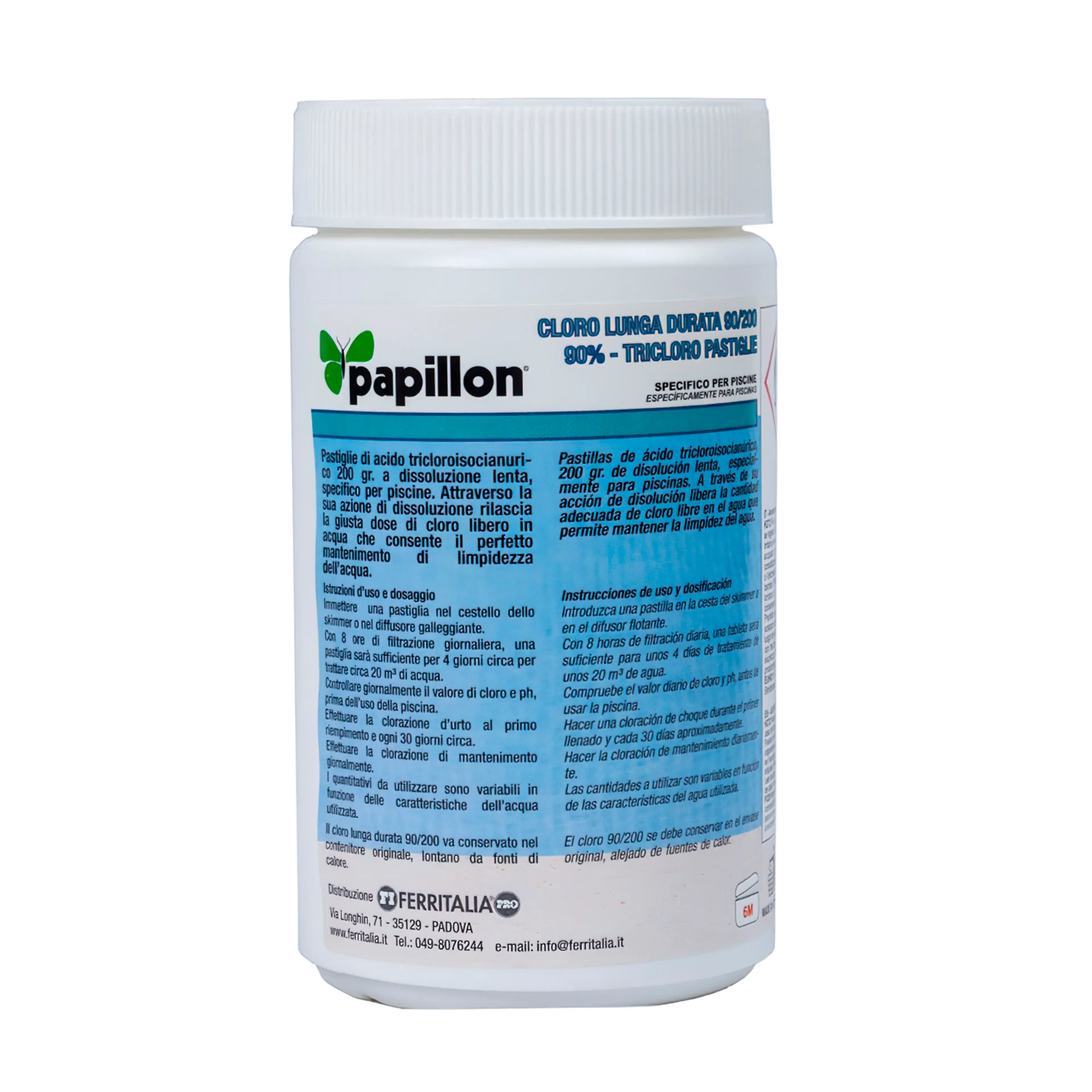 CLORO LENTO MANTENIMIENTO 90% PASTI