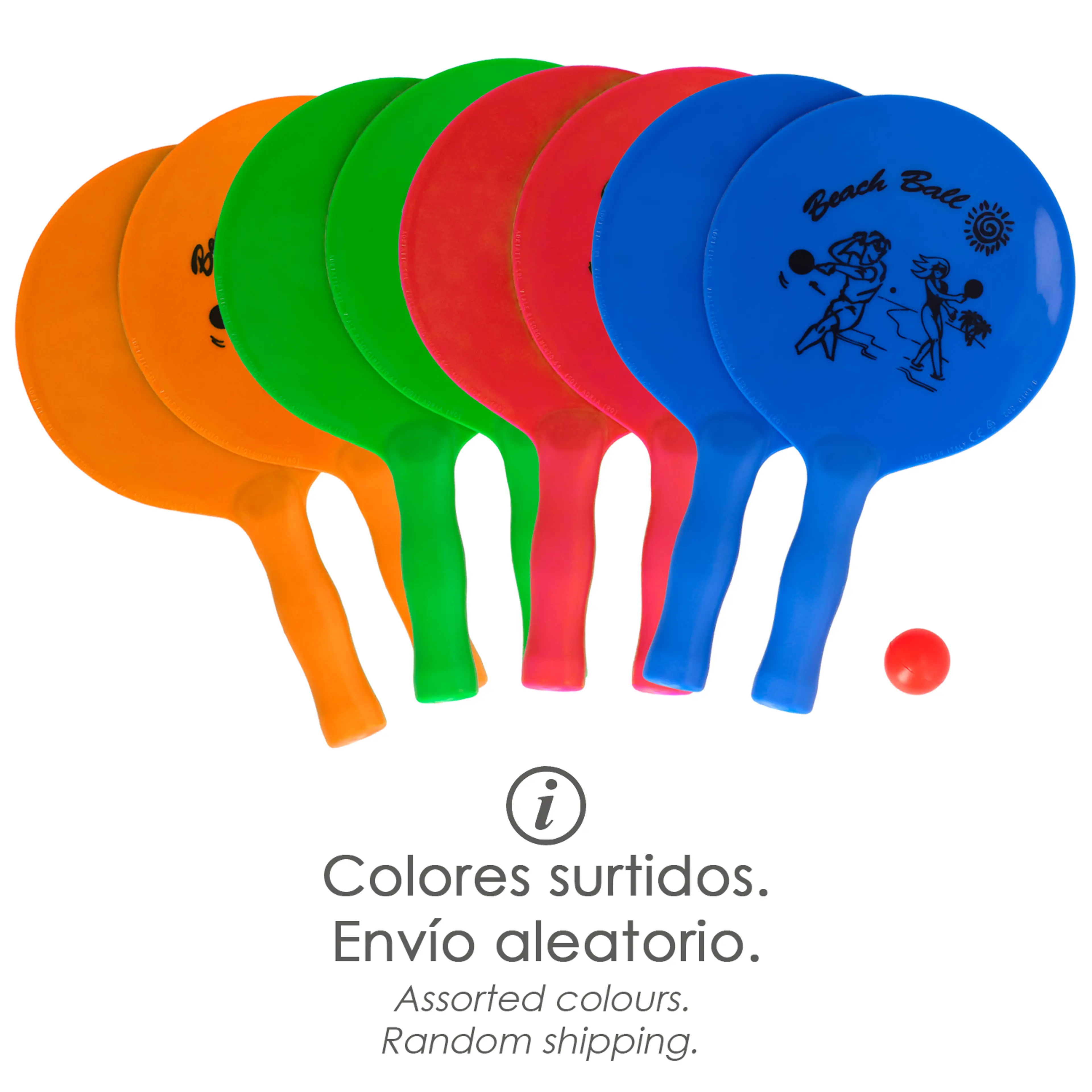 RAQUETAS PALAS PLAYA CON PELOTA