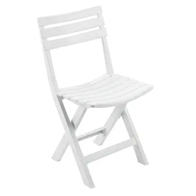 SILLA RESINA PLEGABLE BLANCA "BIRKI