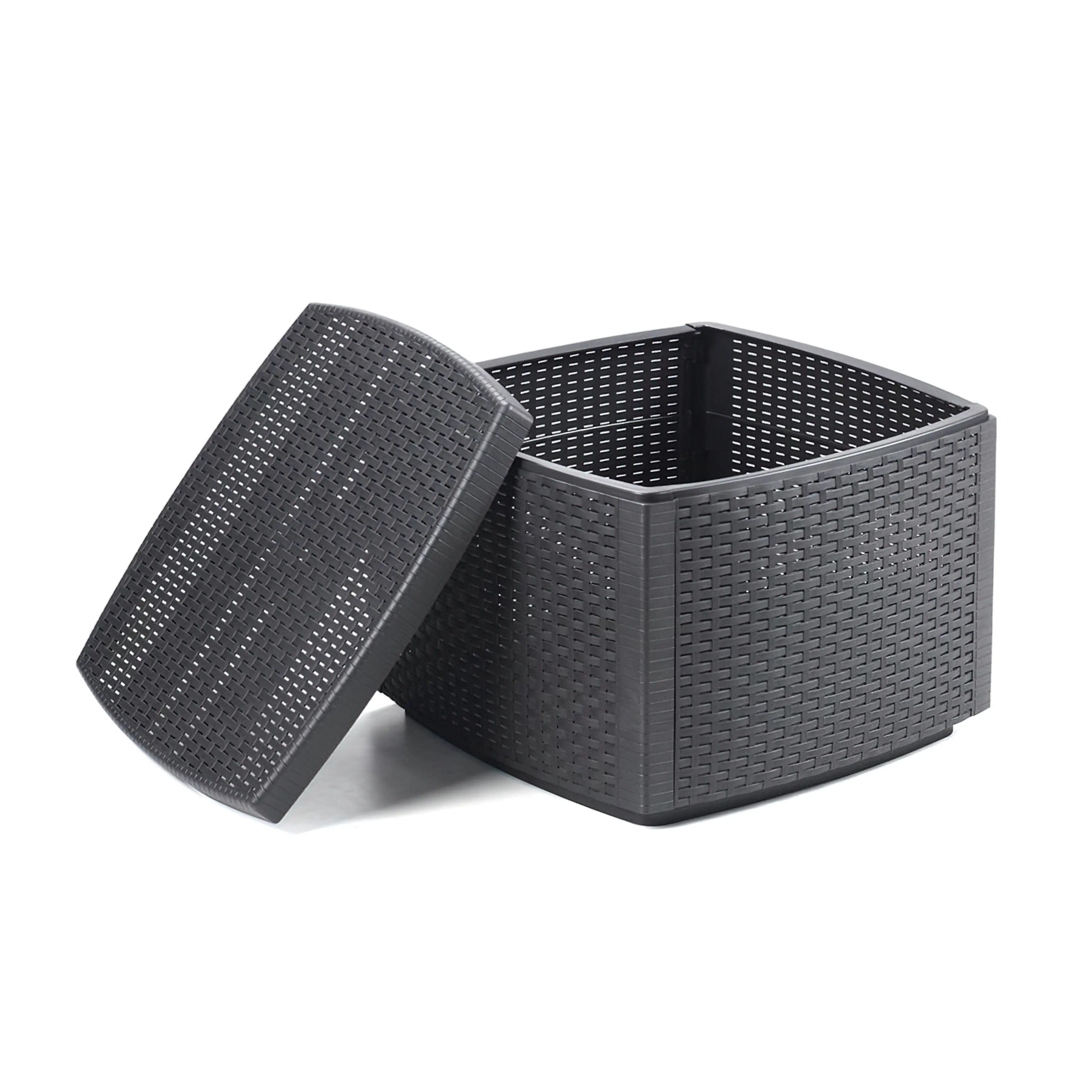 MESA RESINA AUXILIAR SIMIL RATTAN C