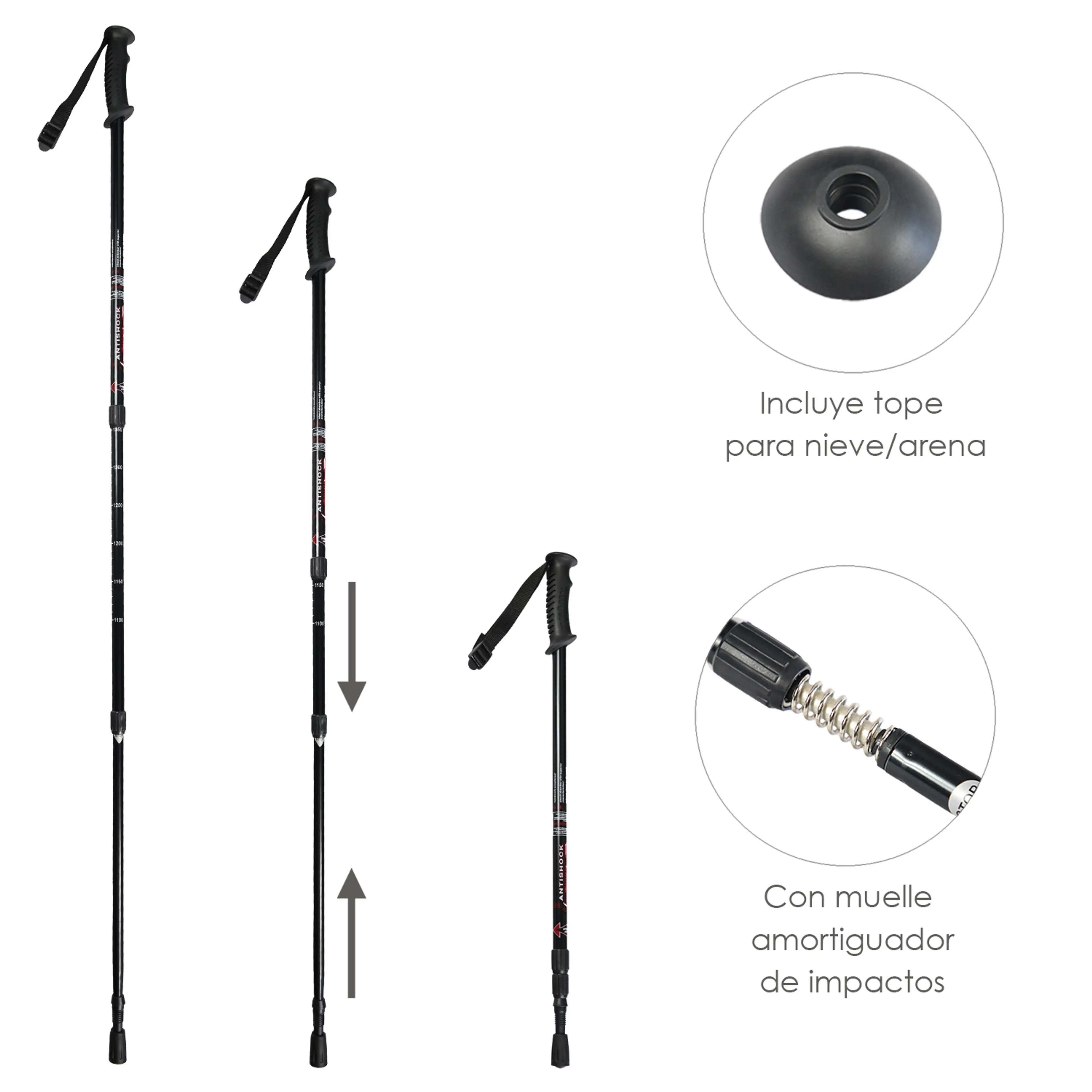 BASTON BORDON CAMINAR EXTENSIBLE 0,