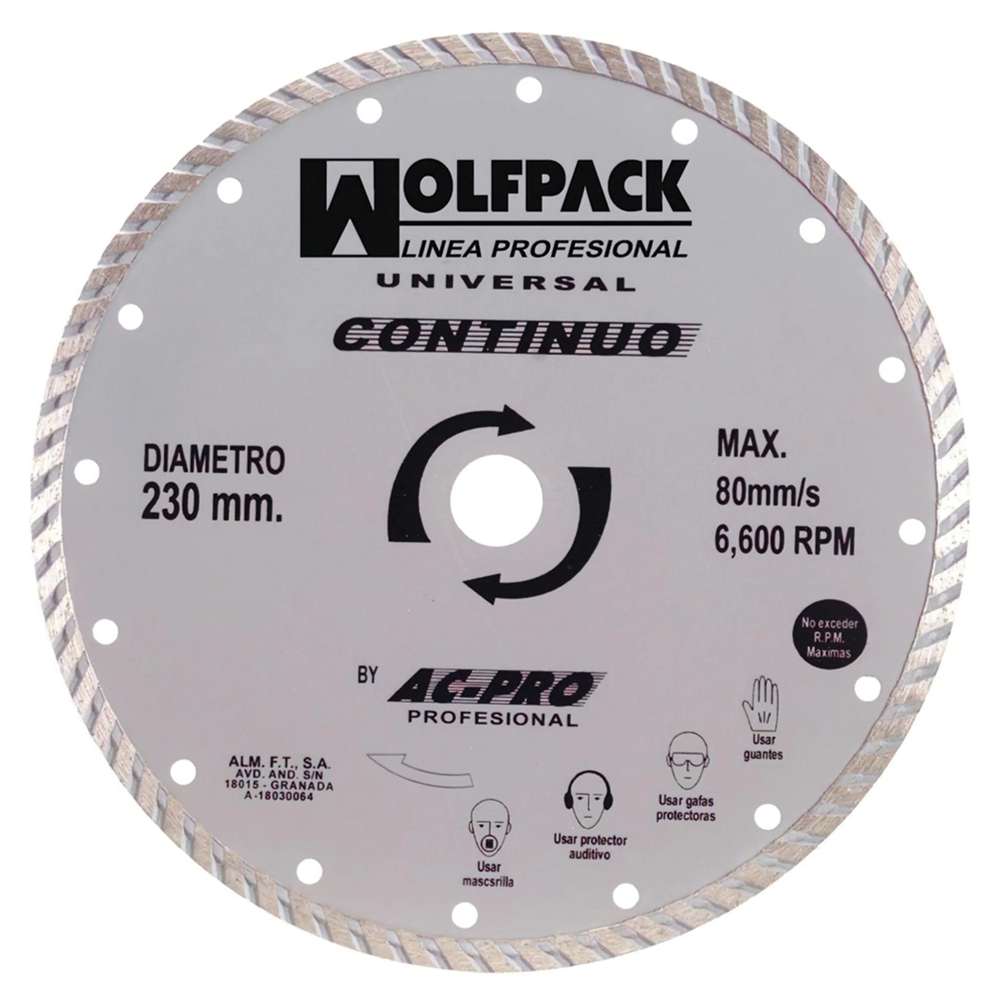 DISCO DIAMANTE 230 MM. GENERAL OBRA