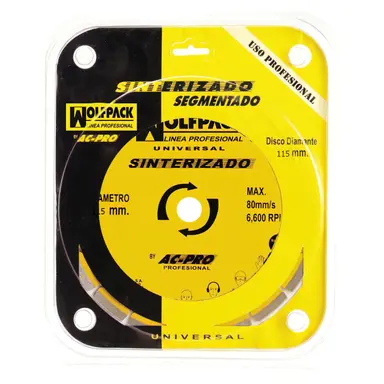 DISCO DIAMANTE 115 MM. GENERAL OBRA