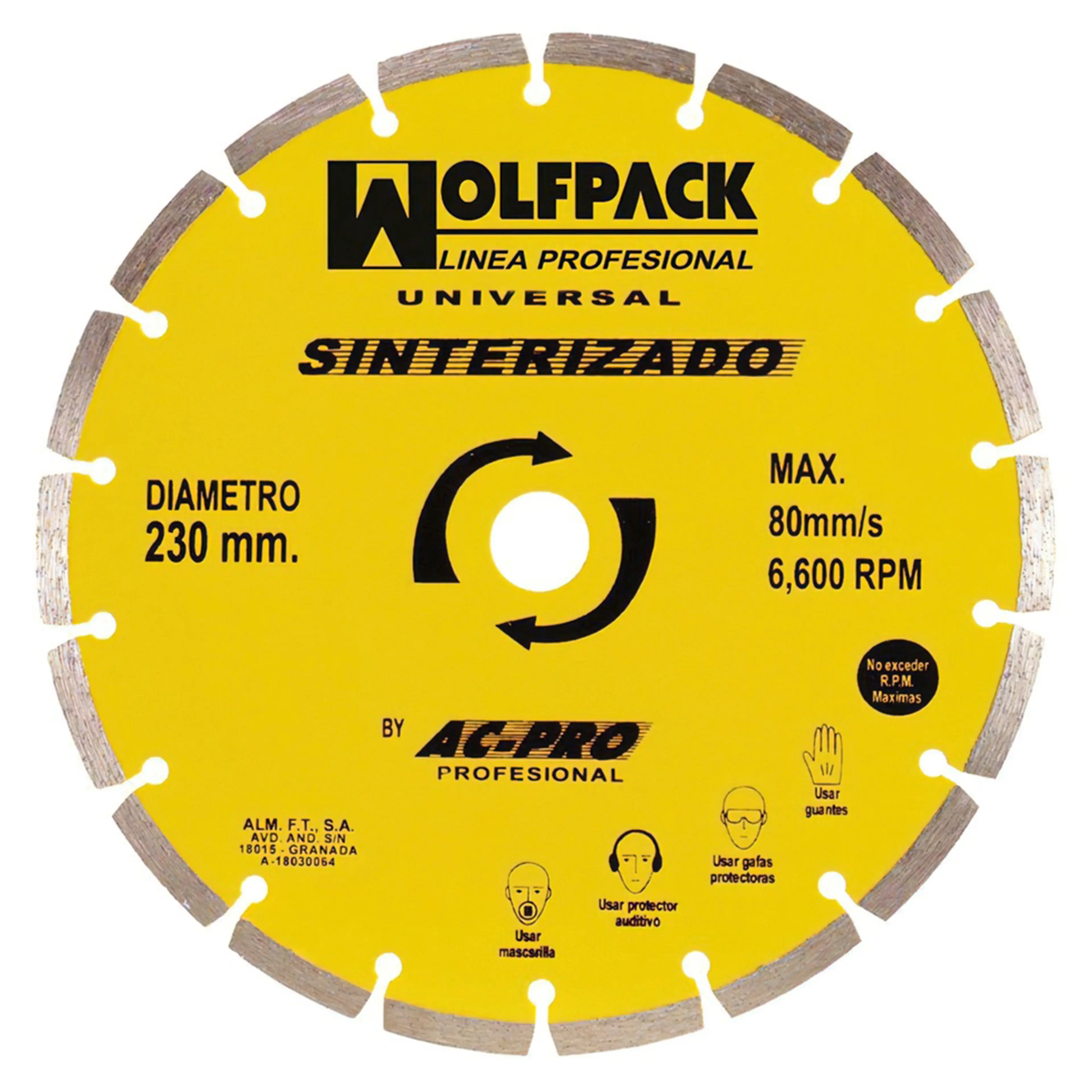 DISCO DIAMANTE 230 MM. GENERAL OBRA