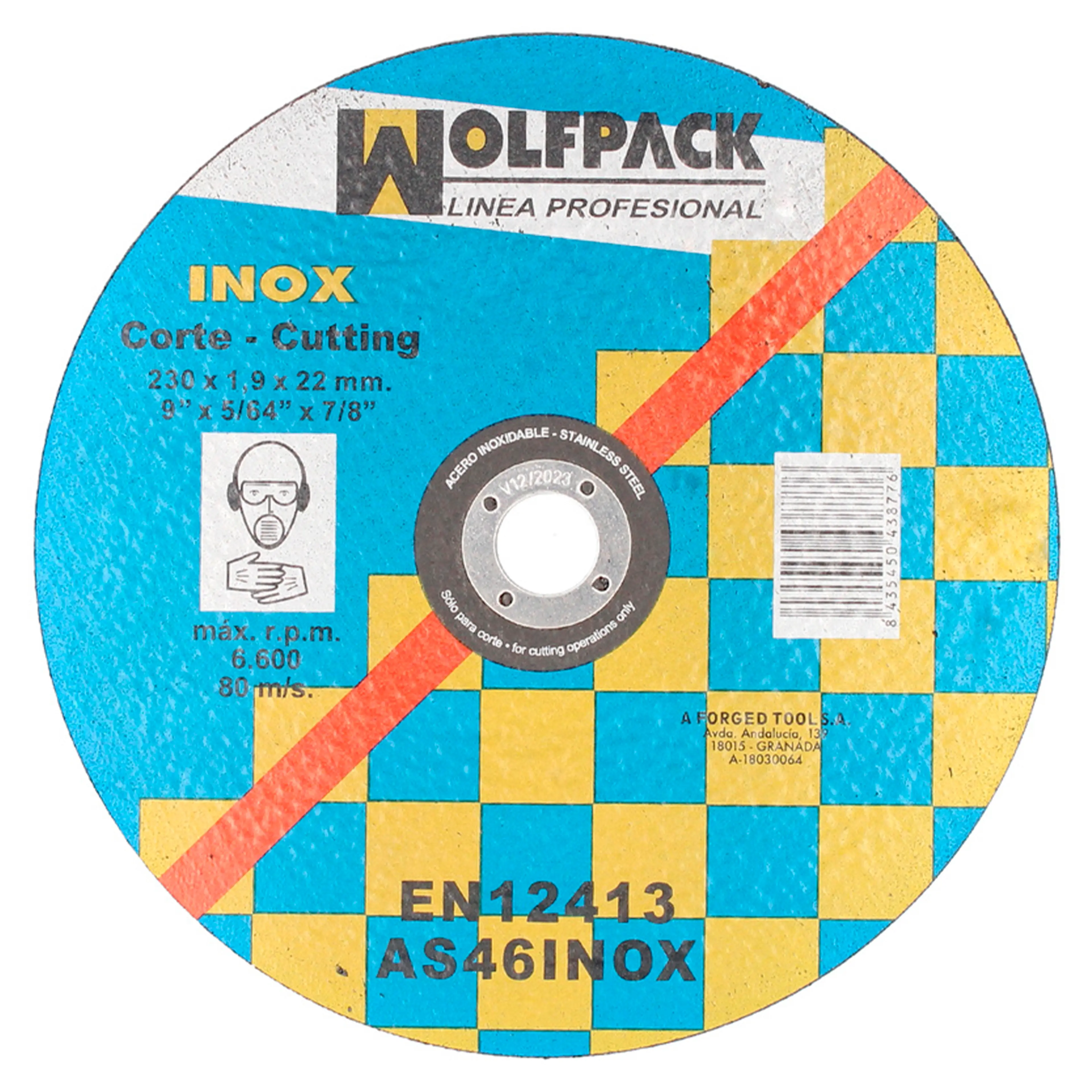 DISCO CORTE ABRASIVO INOXIDABLE 230