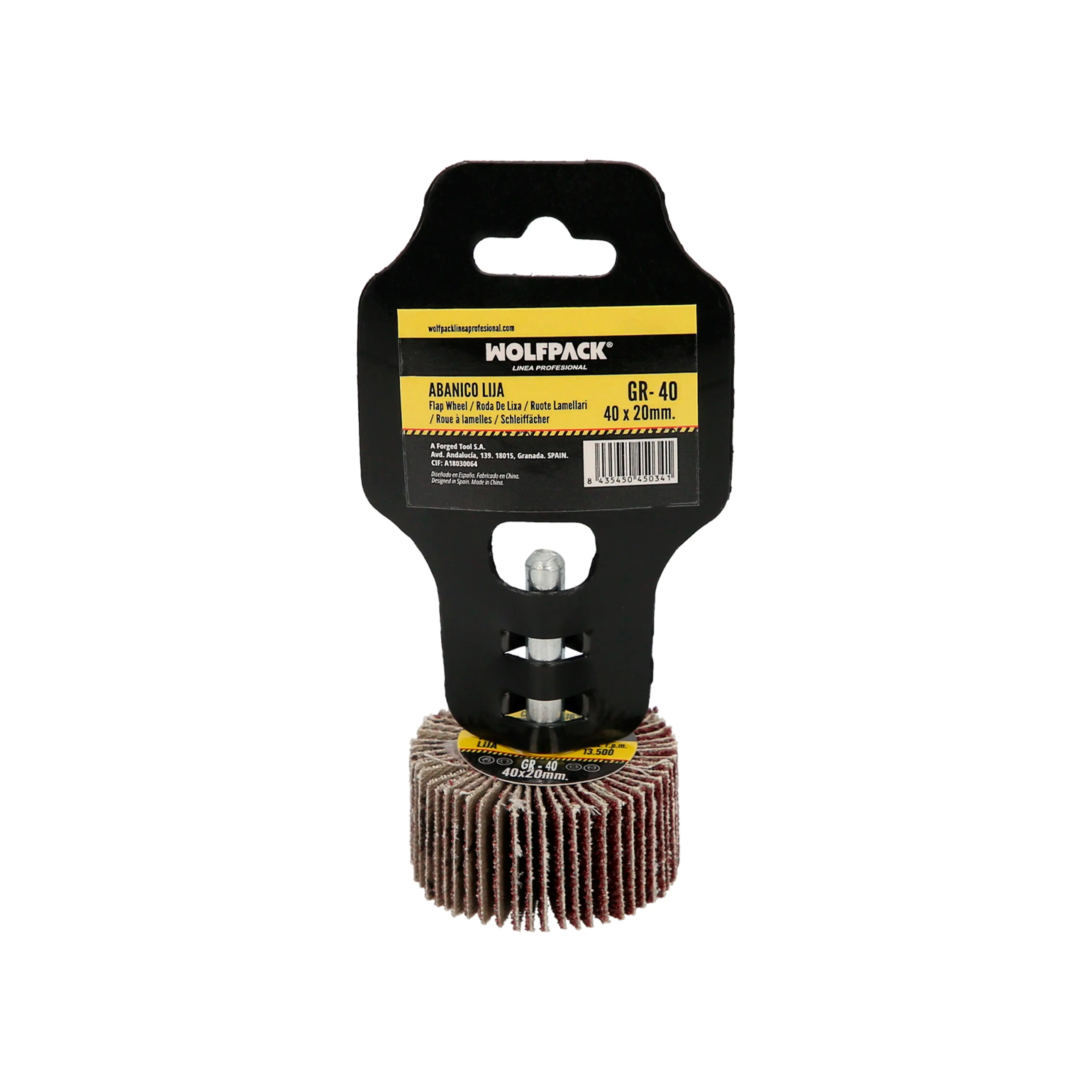 ABANICO LIJA GRANO 40 MEDIDA Ø 40 X