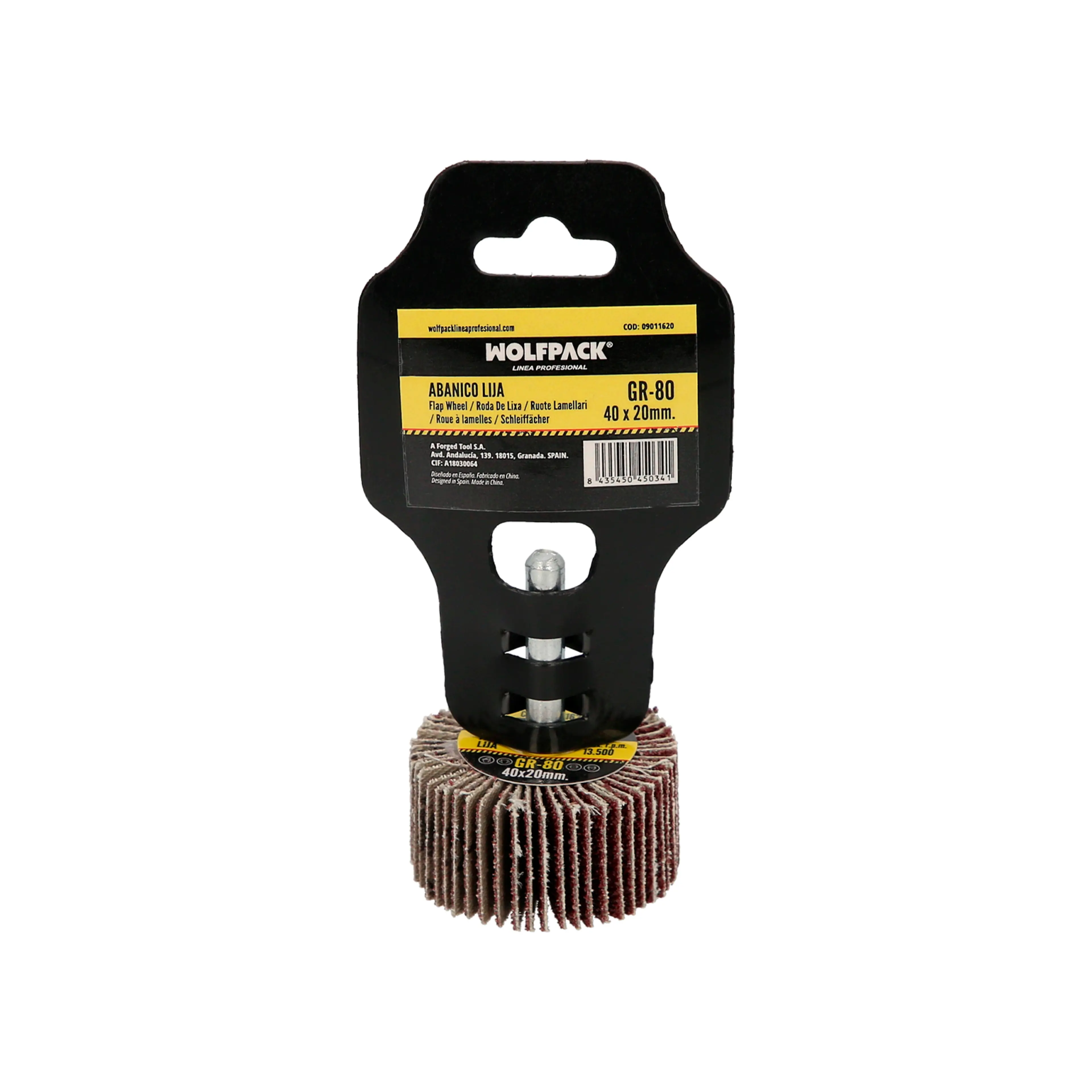 ABANICO LIJA GRANO 80 MEDIDA Ø 40 X