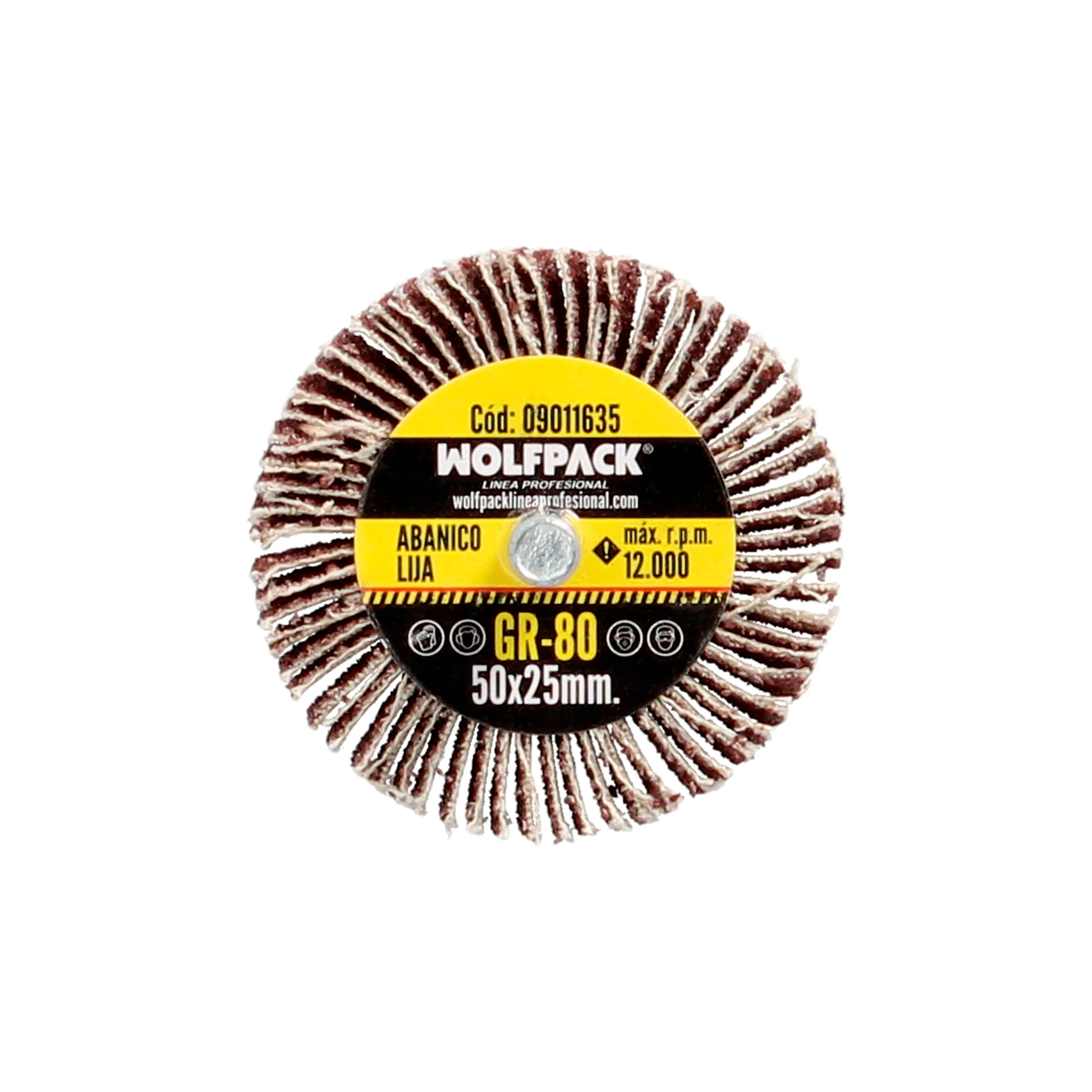 ABANICO LIJA GRANO 80 MEDIDA Ø 50 X