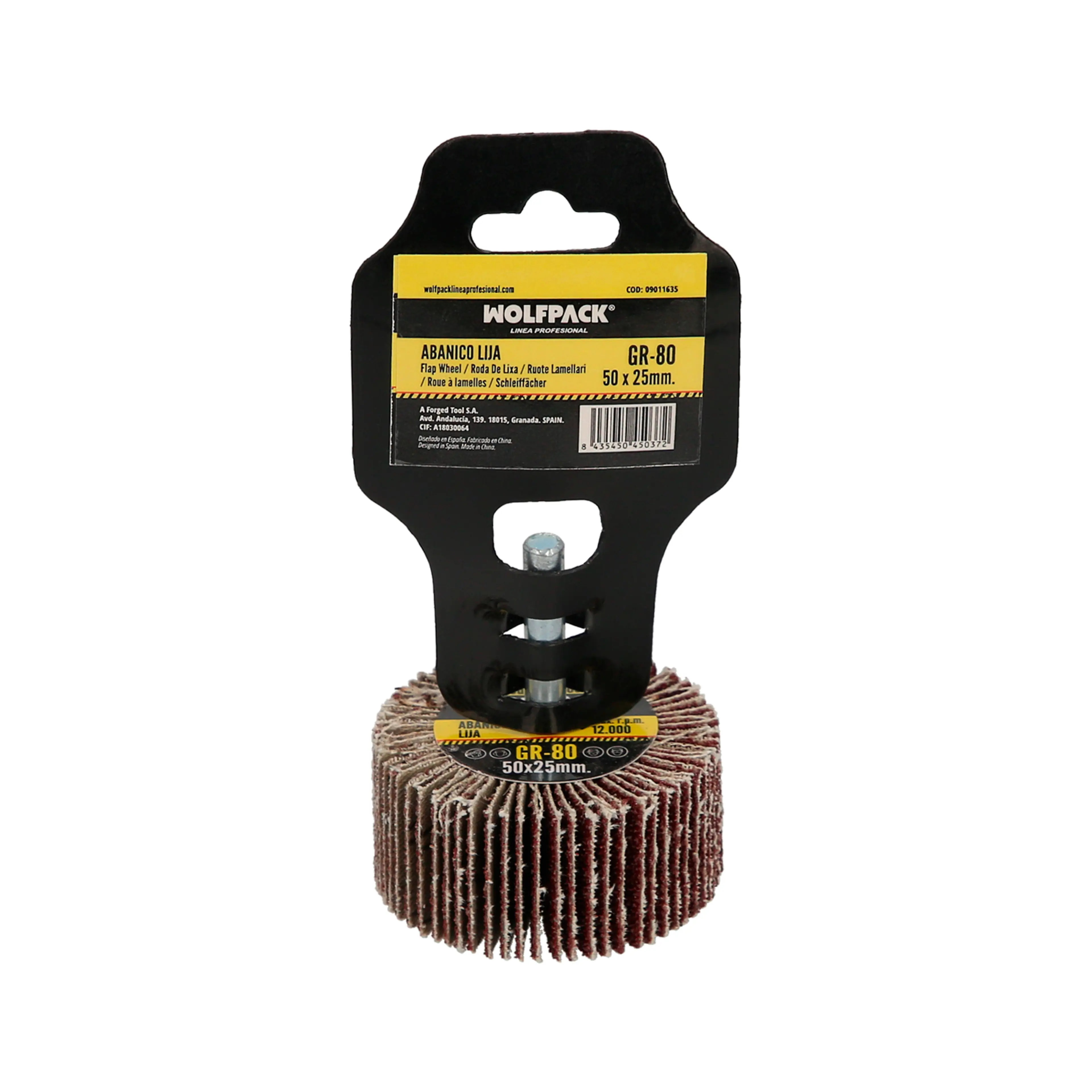 ABANICO LIJA GRANO 80 MEDIDA Ø 50 X